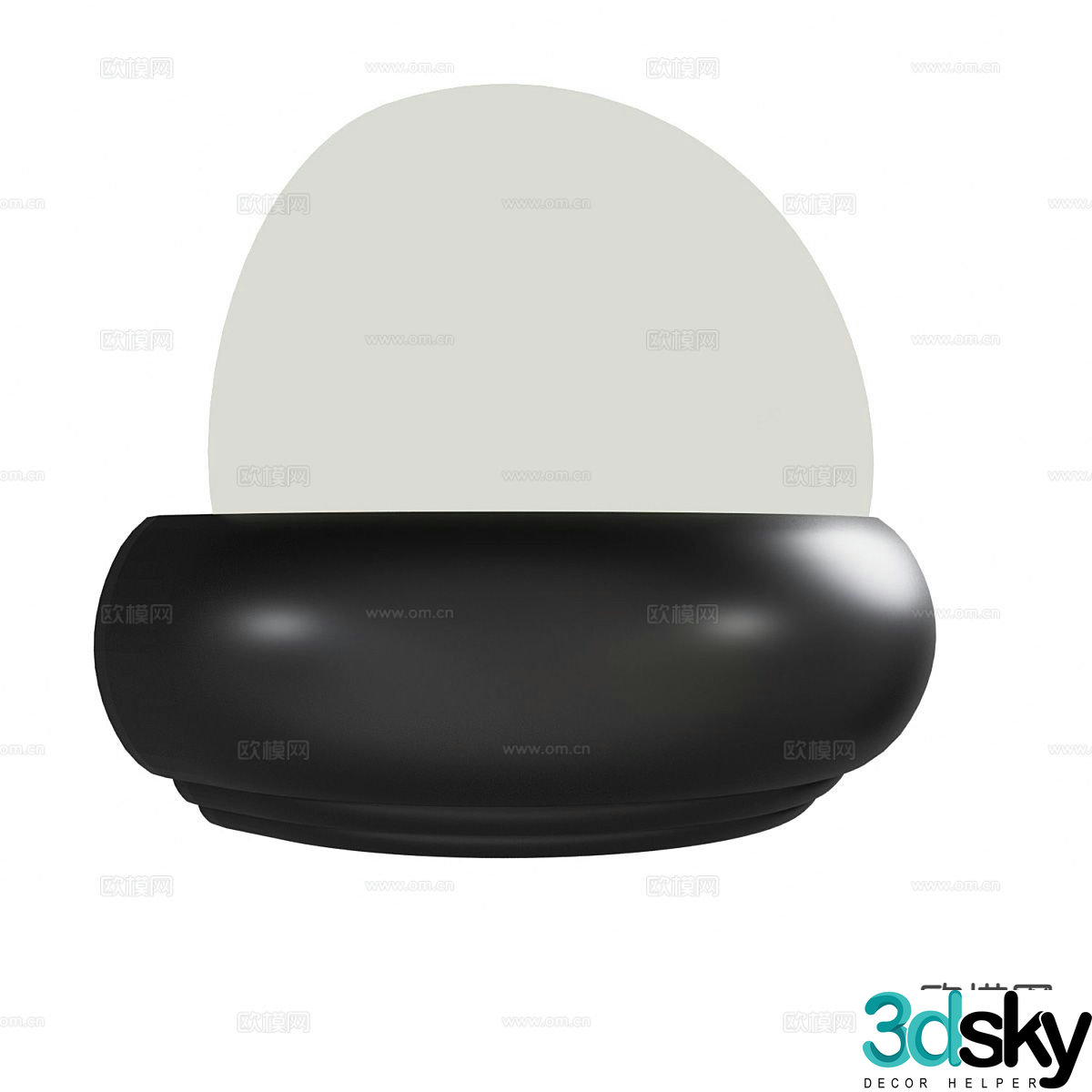 Modern wall light 3d model