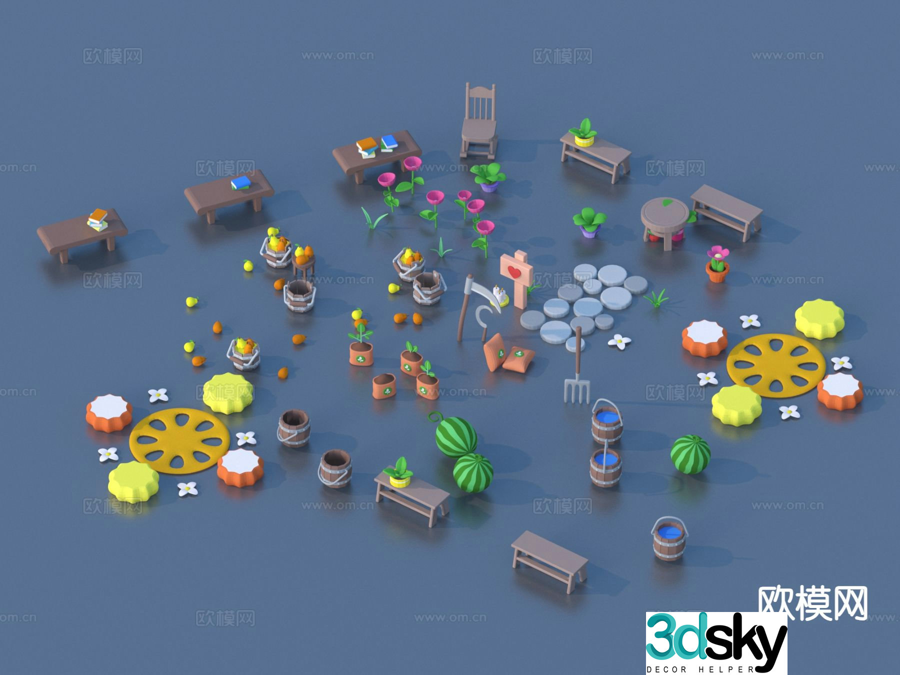 Cartoon toy sketch 3d model