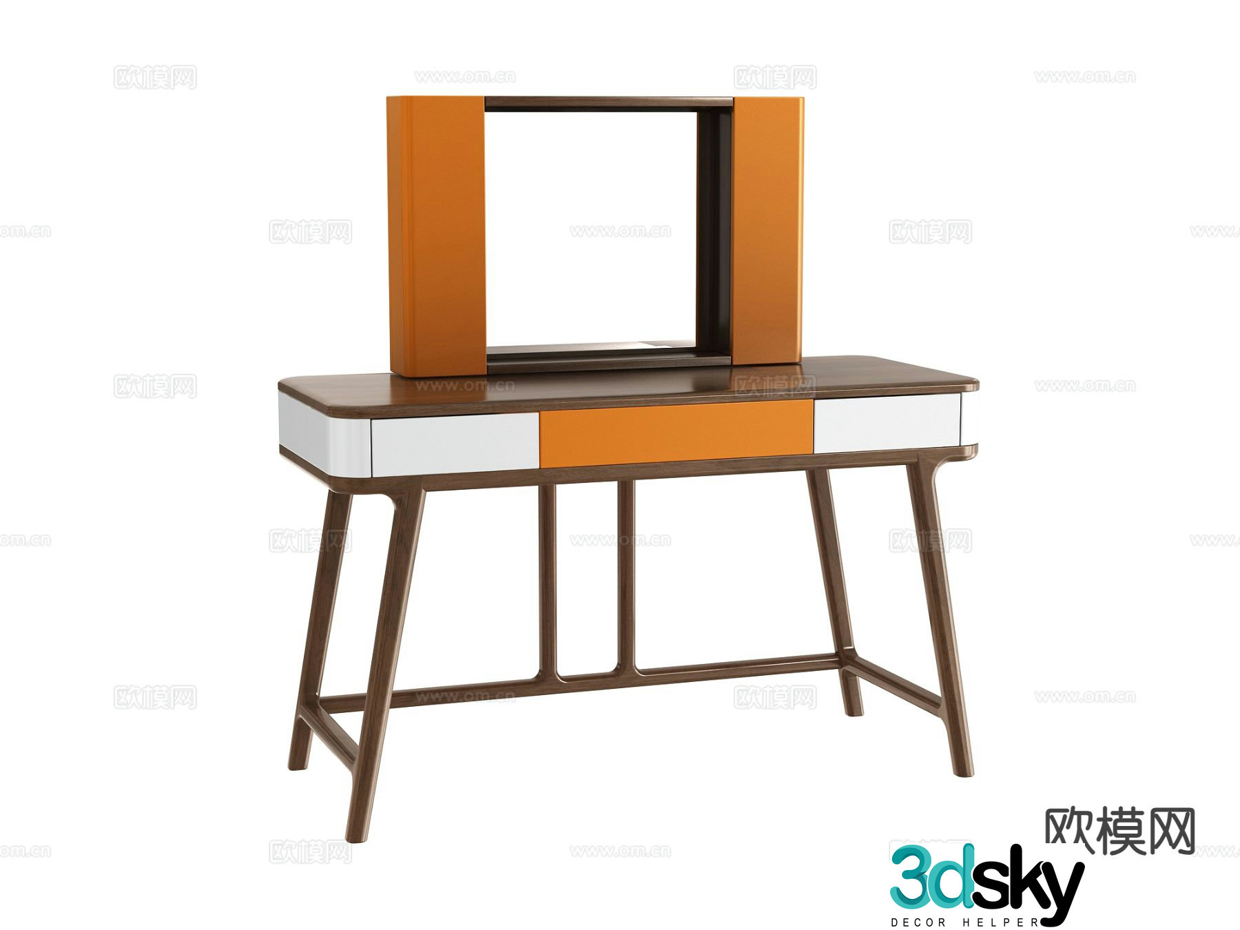 Modern dressing table 3d model