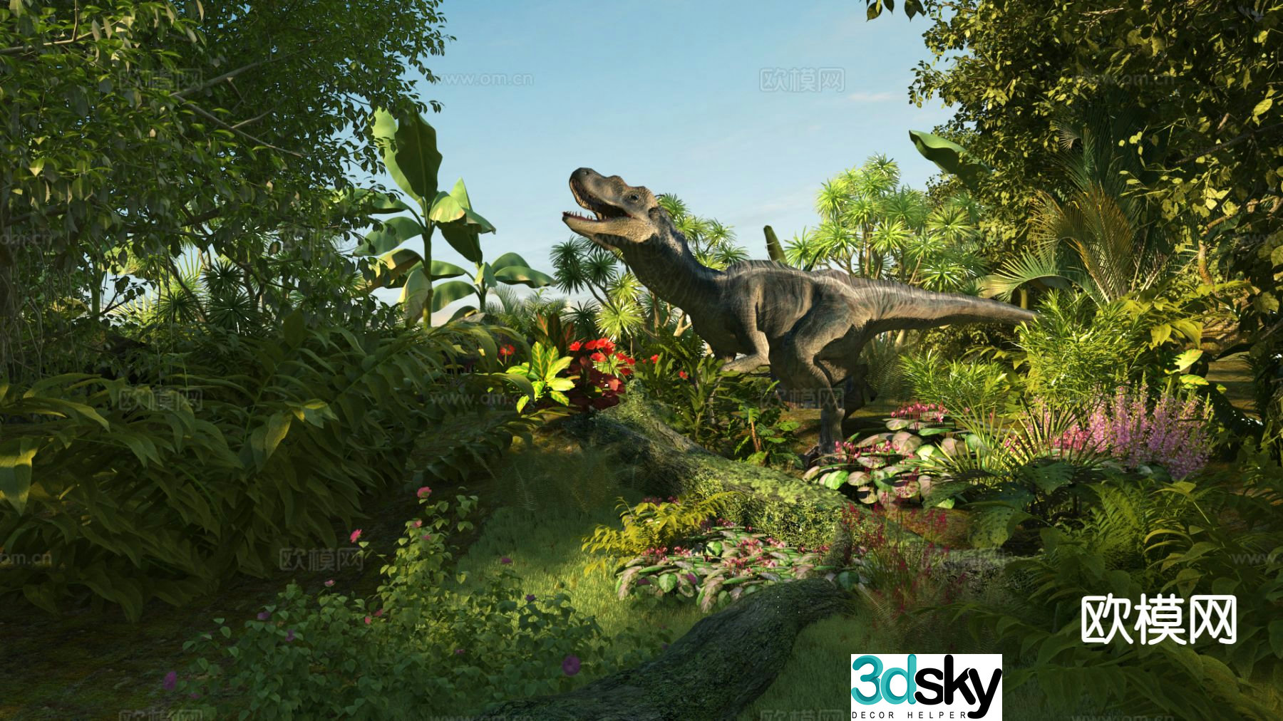 Modern Jurassic Park 3d model