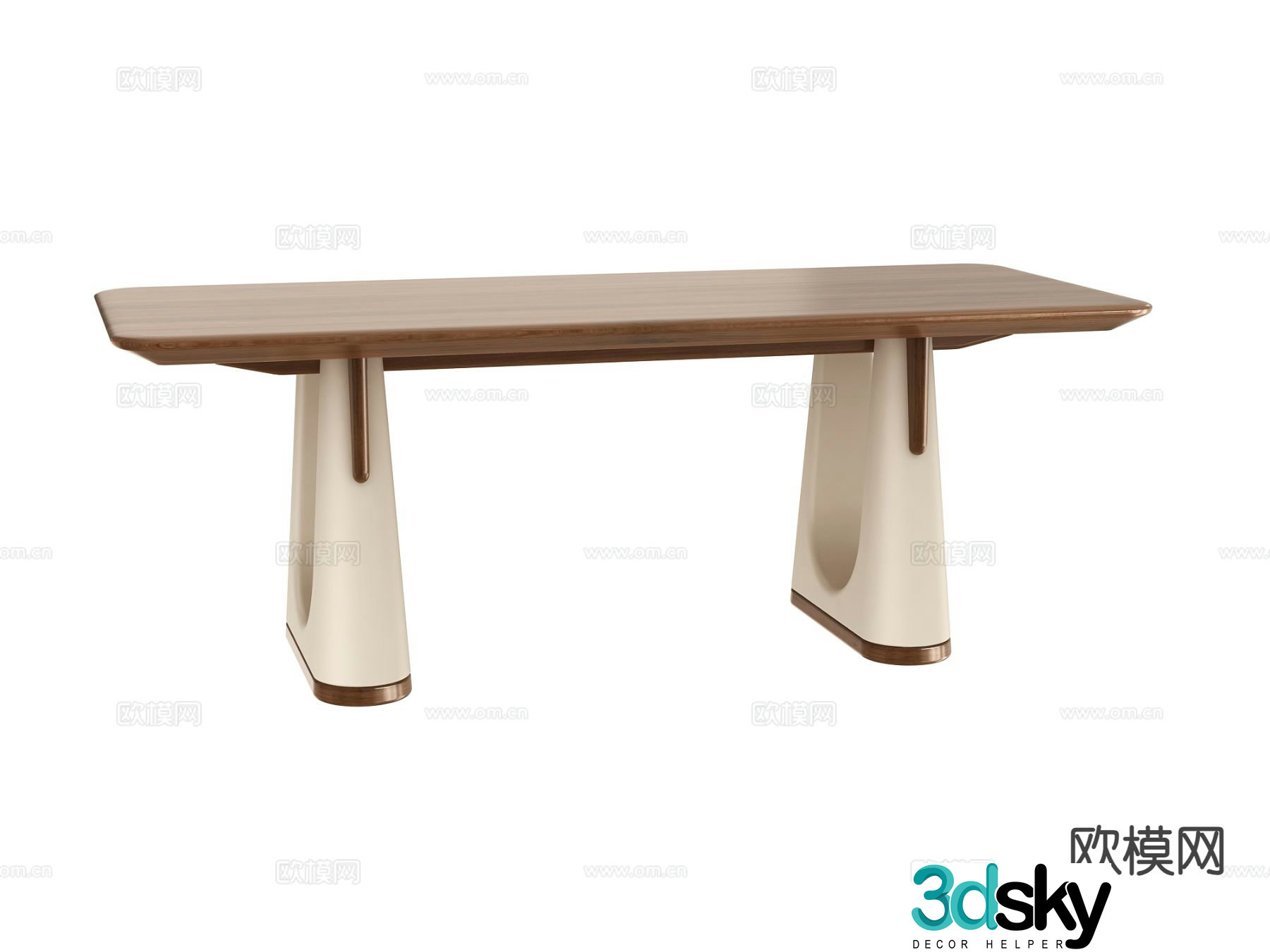 Light luxury tea table tea table 3d model
