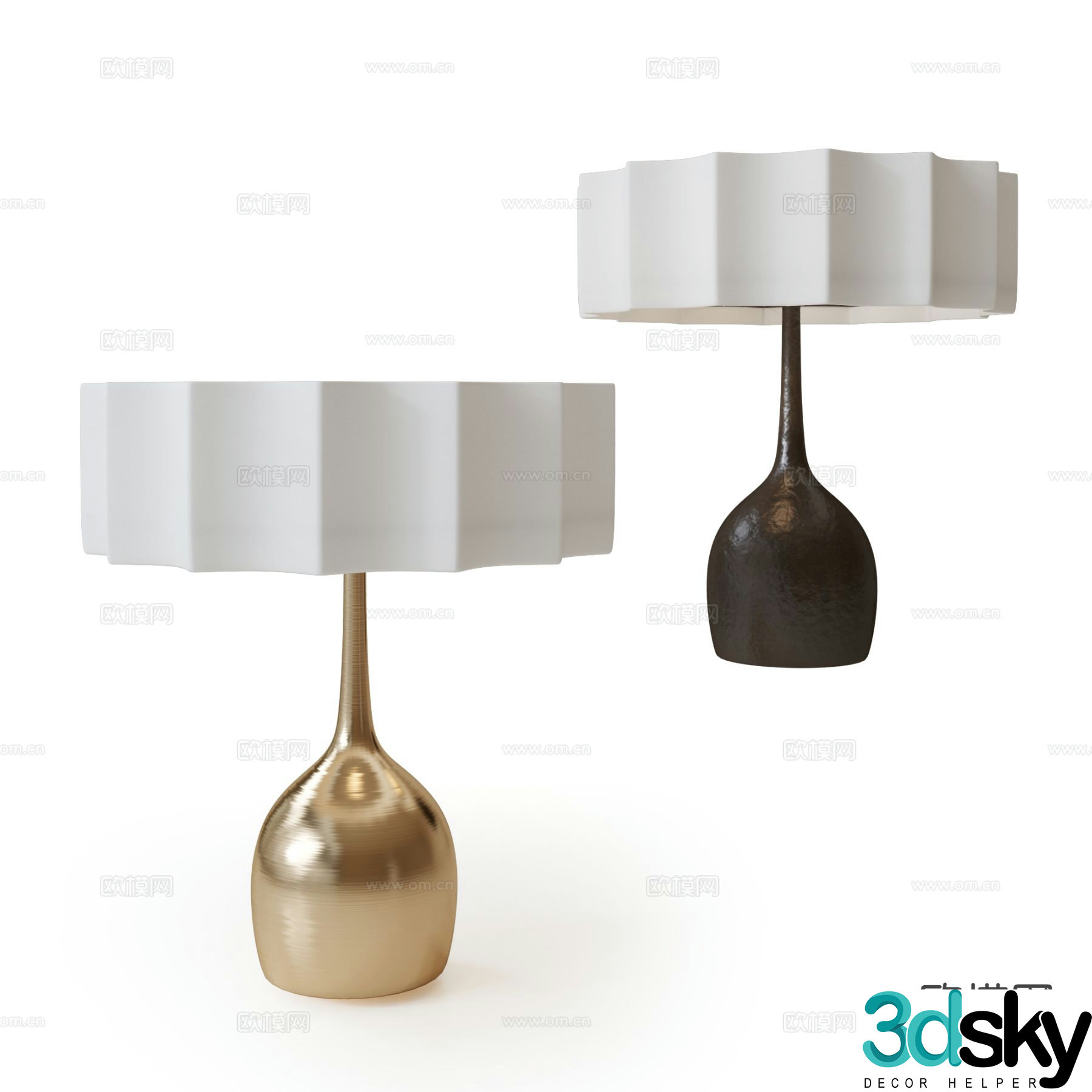 Viotti desk lamp 3d model