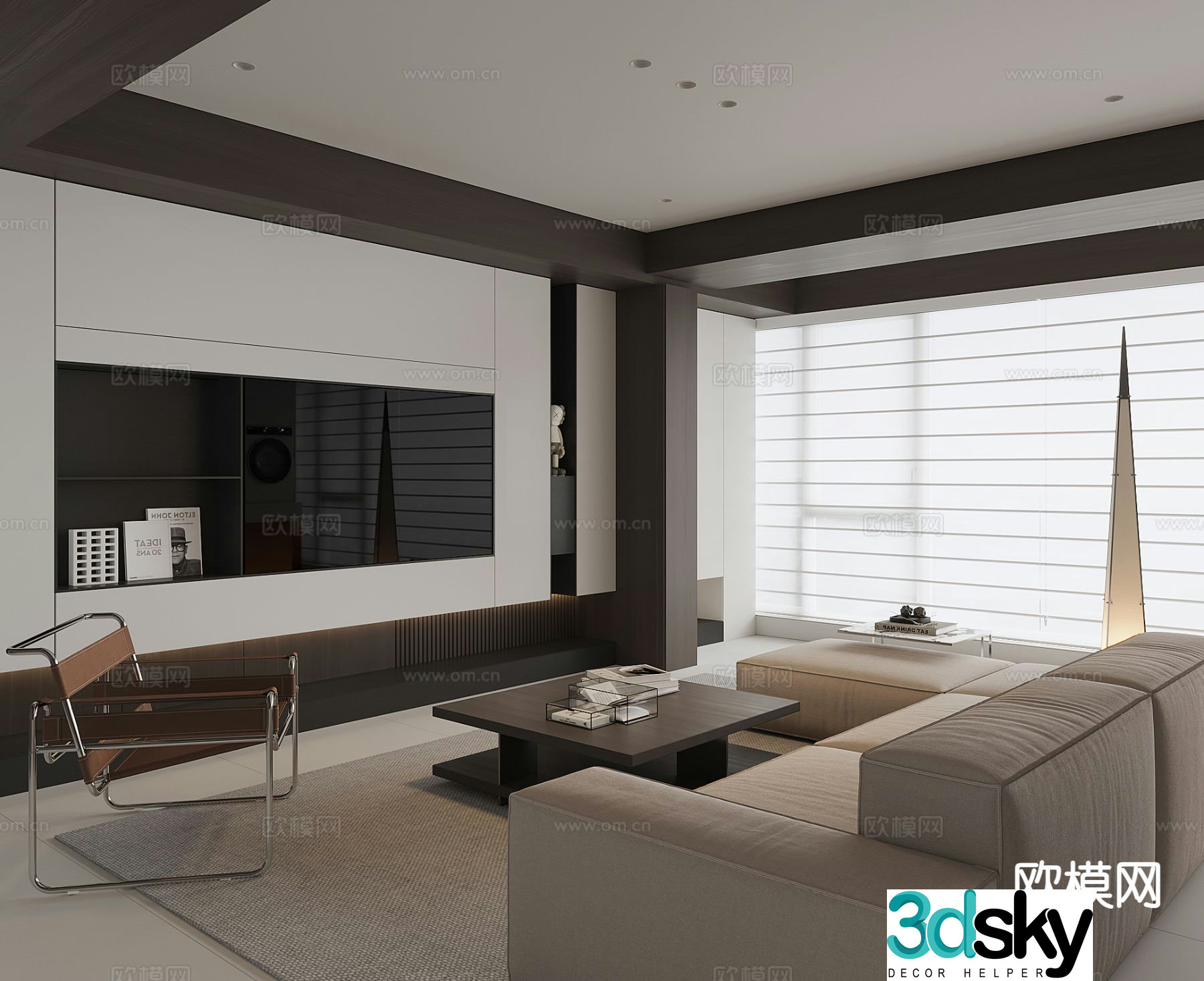 Modern living room 3d model