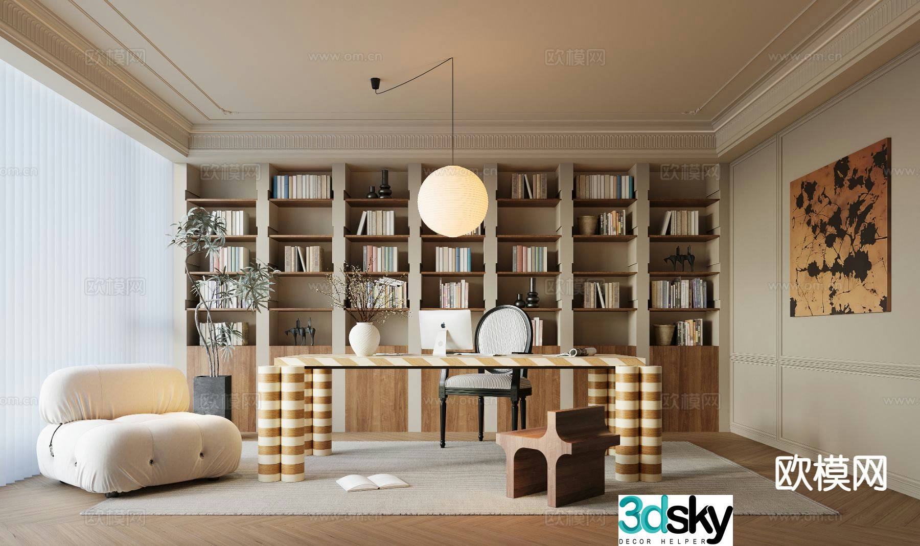 French study 3d model