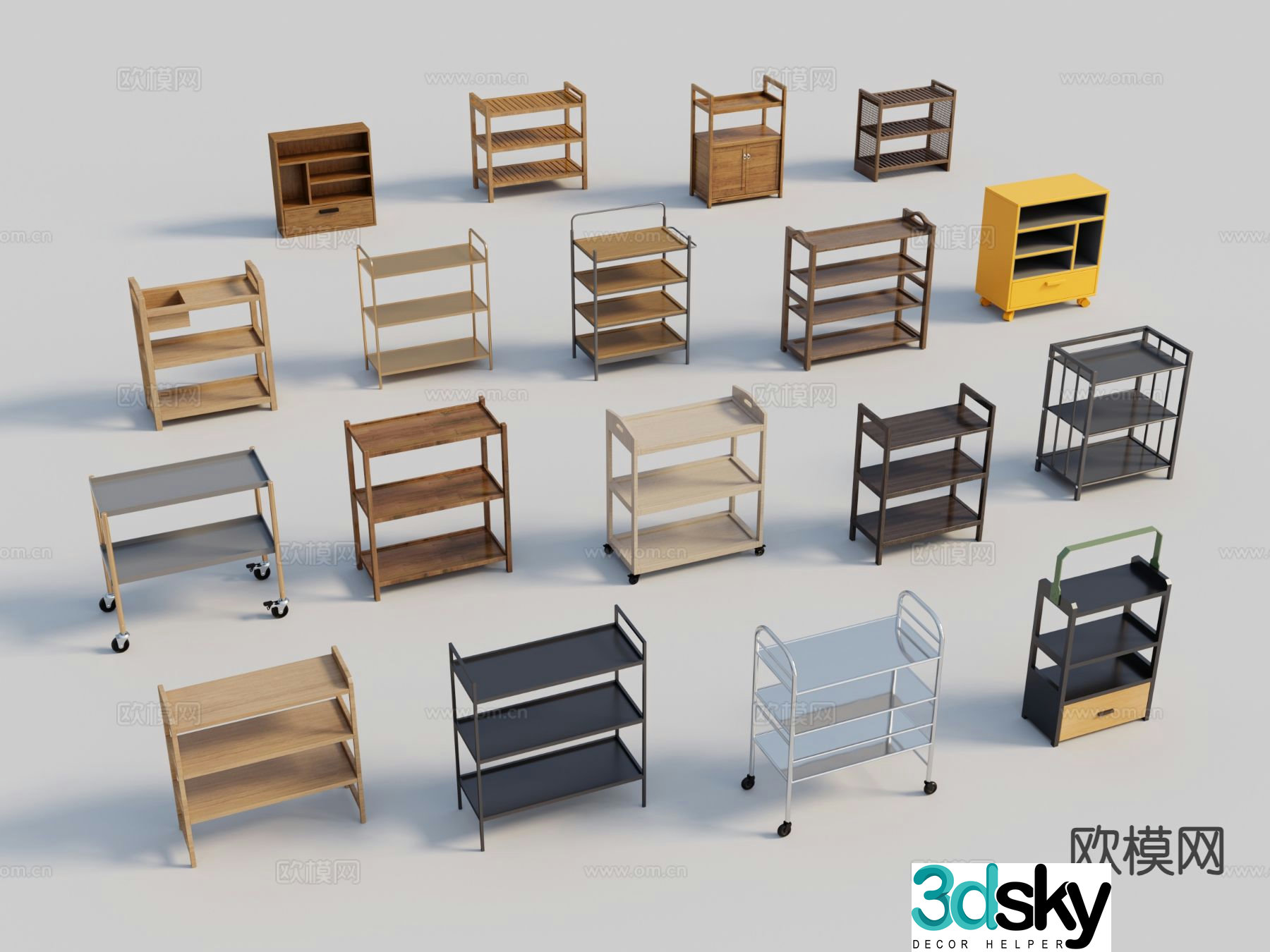 Vegetable rack hot pot vegetable rack skewer vegetable rack 3D model