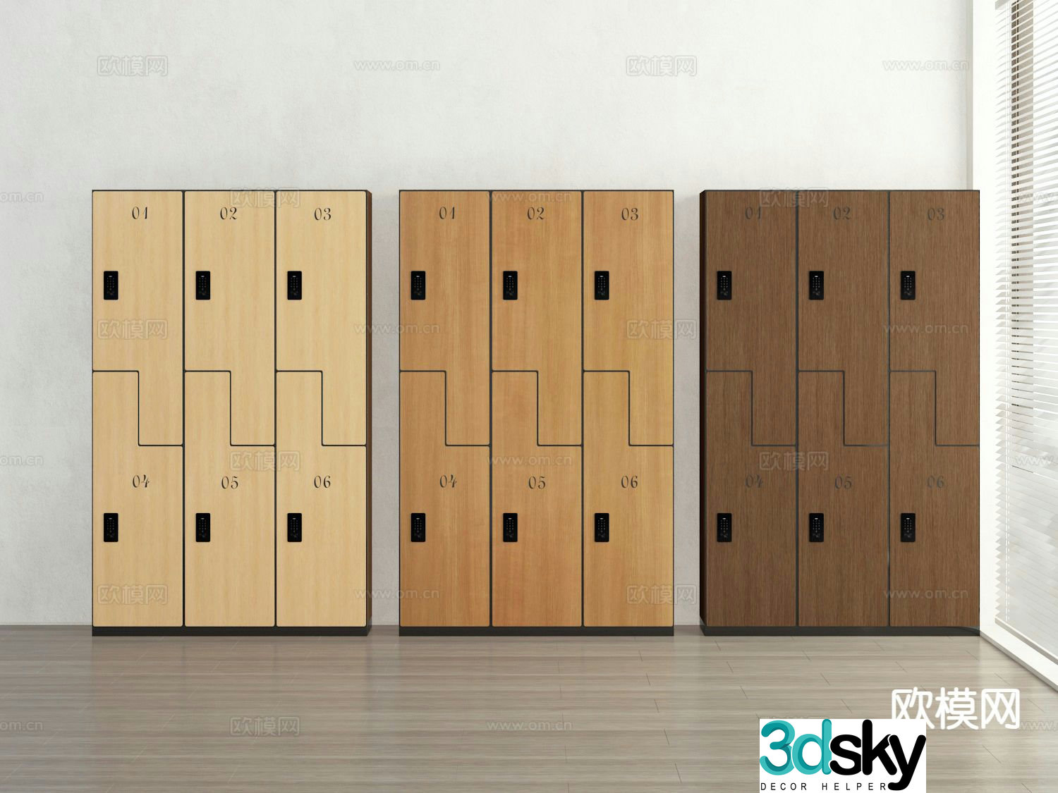 locker locker password locker 3d model