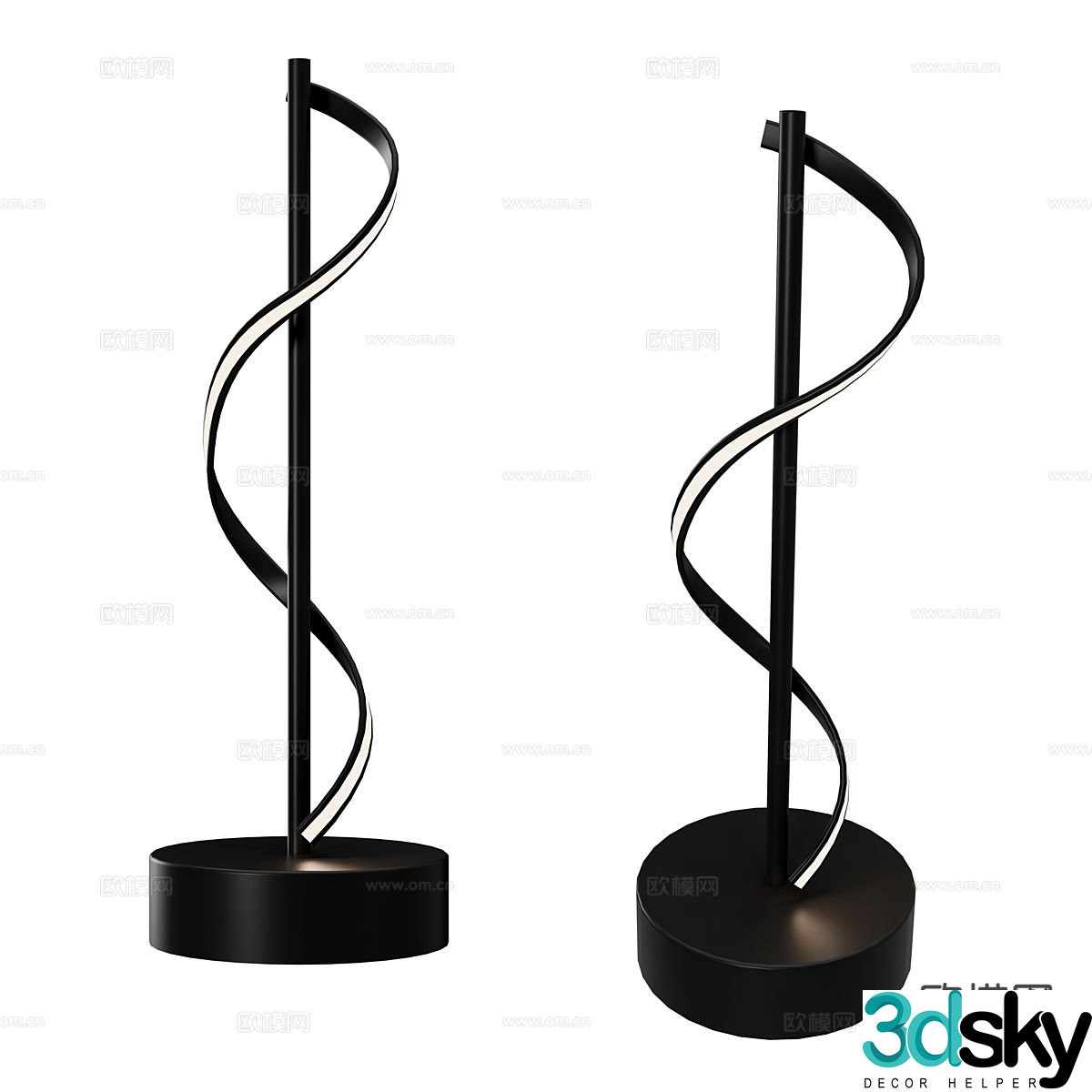 Modern desk lamp 3d model