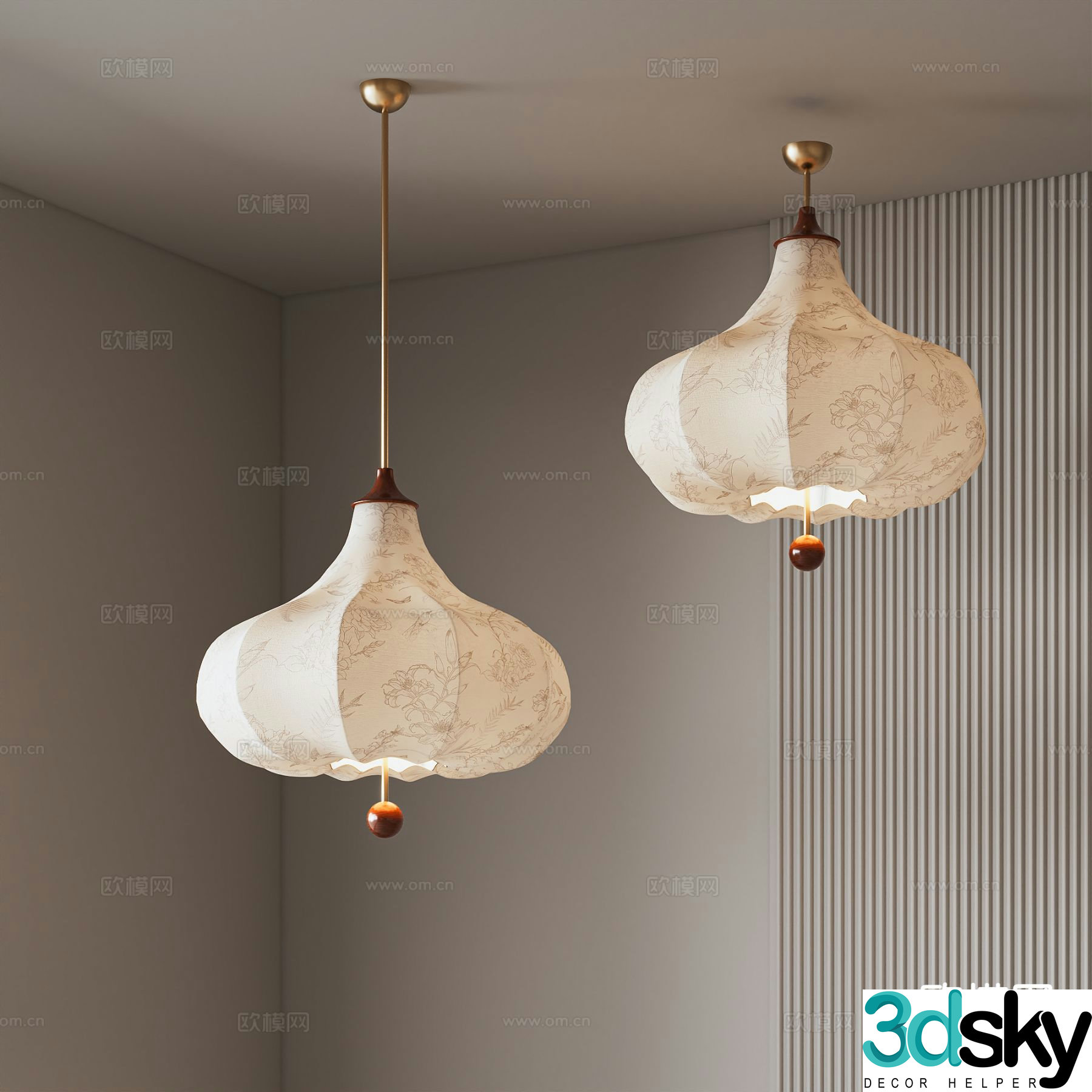 French chandelier bar chandelier 3d model
