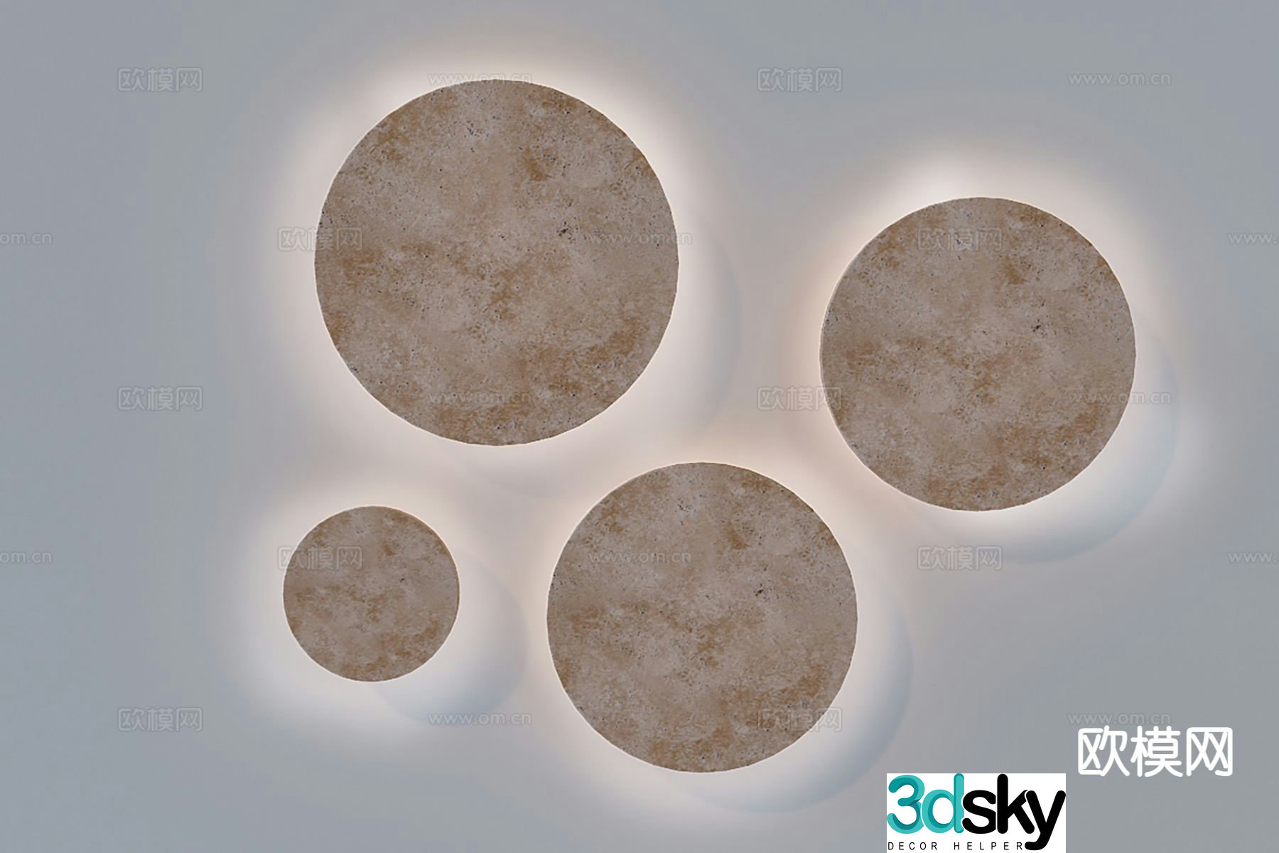 Modern wall light 3d model