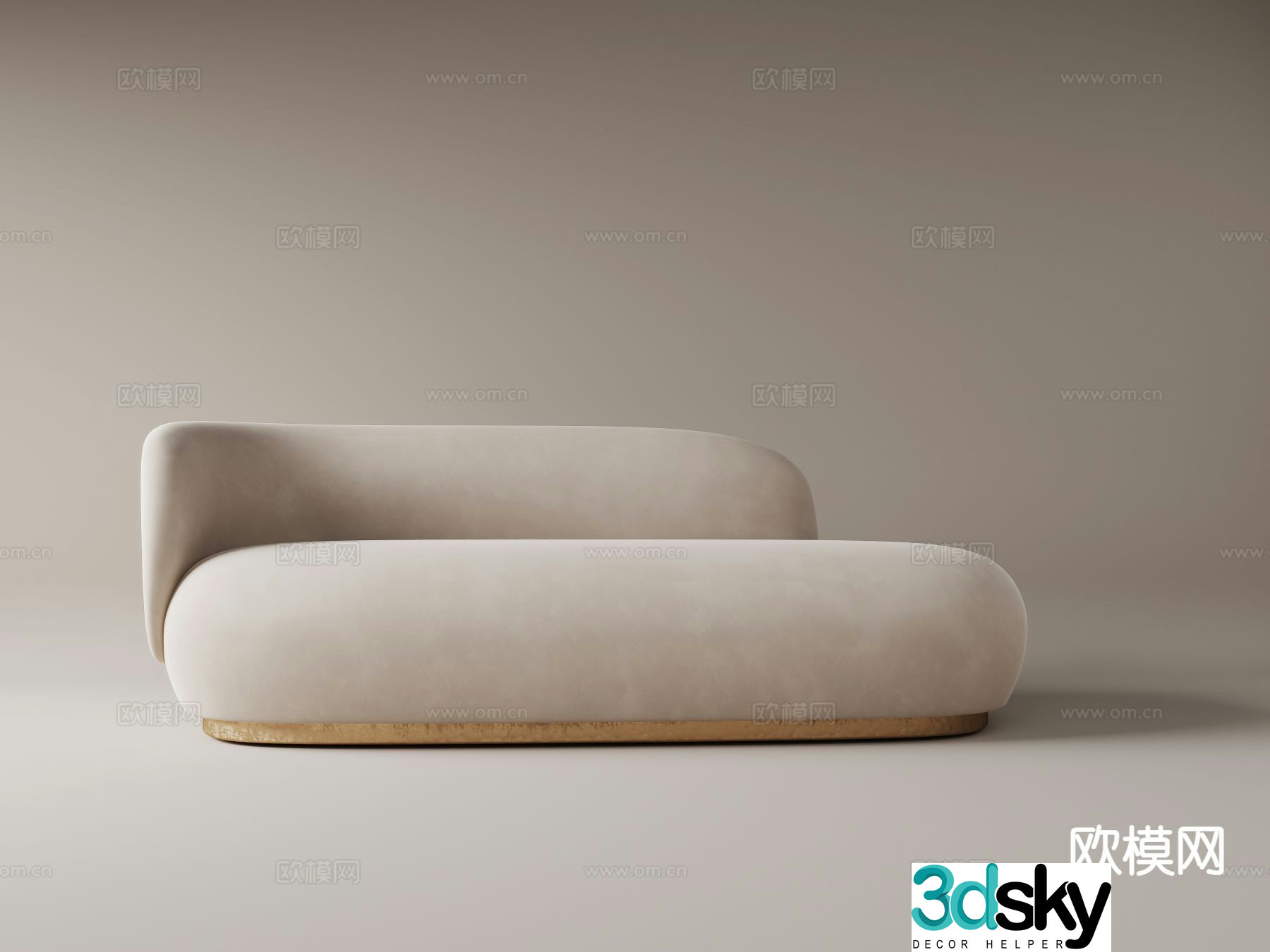 multi-person sofa 3d model