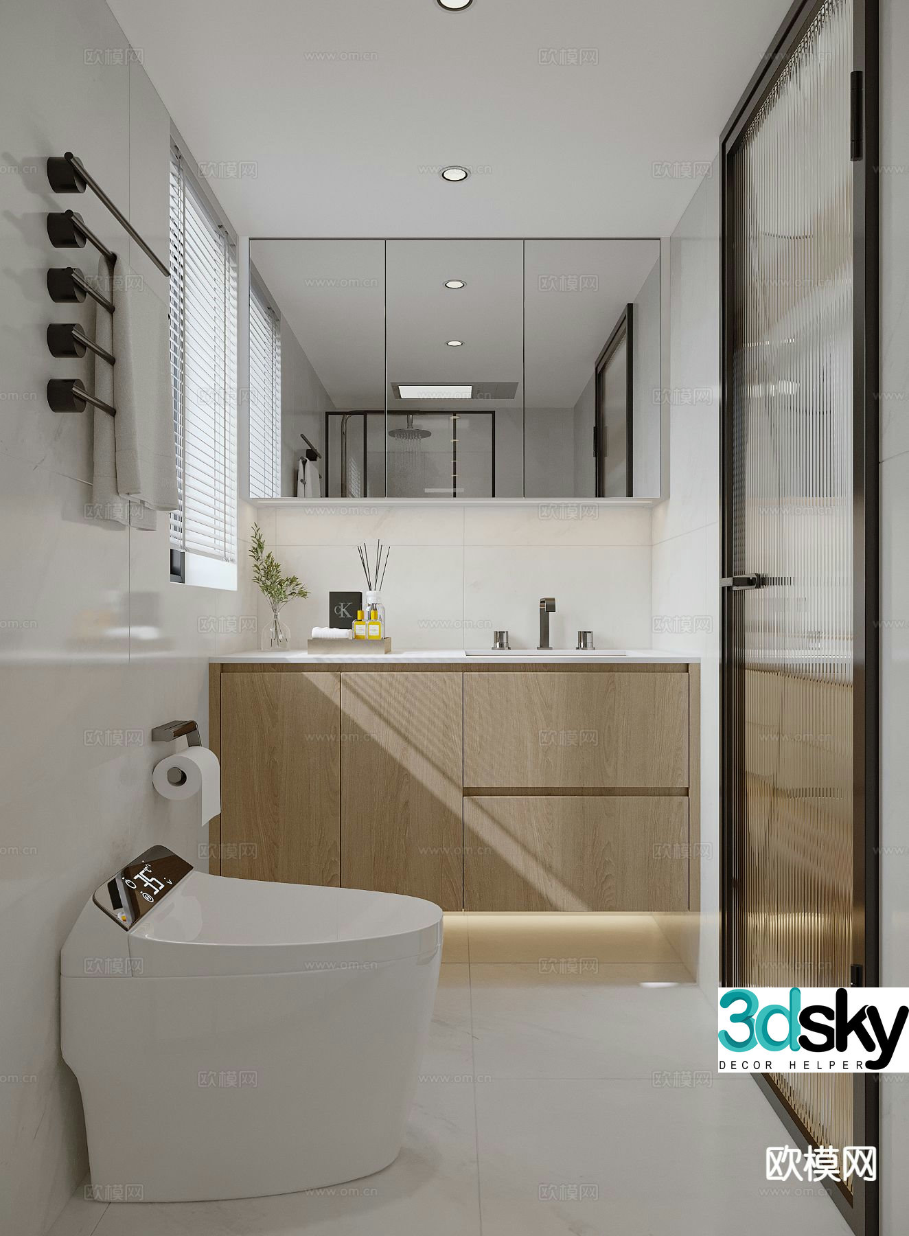 Modern bathroom 3d model