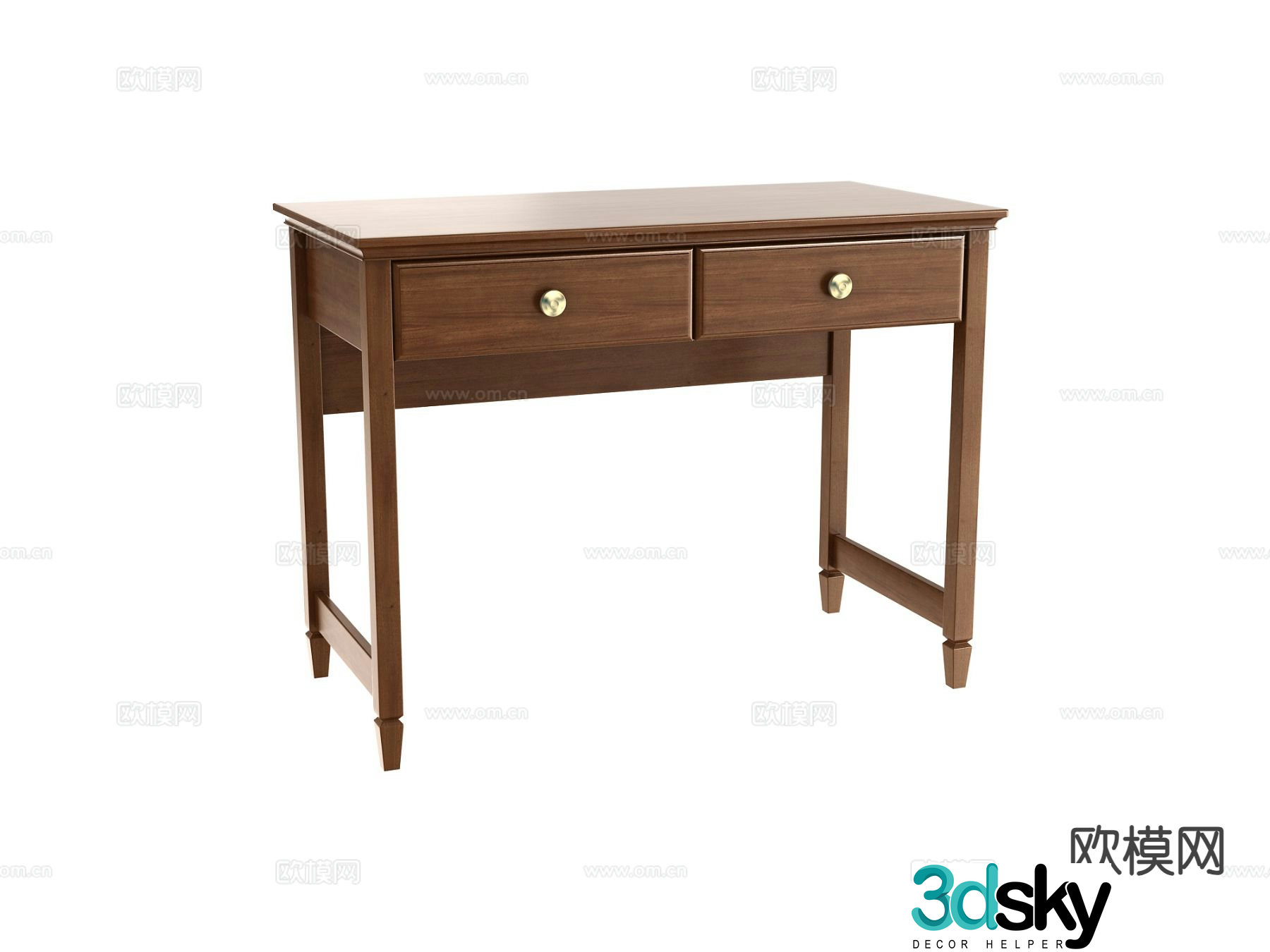 New Chinese style desk desk 3d model