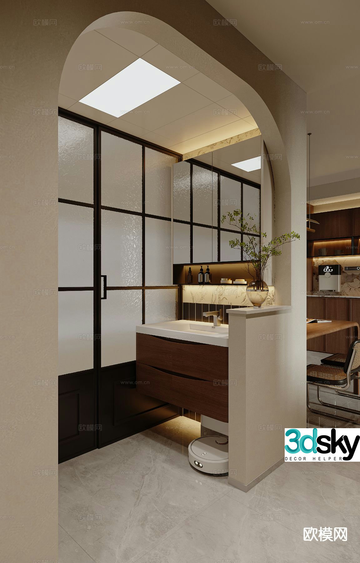 Wabiji restaurant 3d model