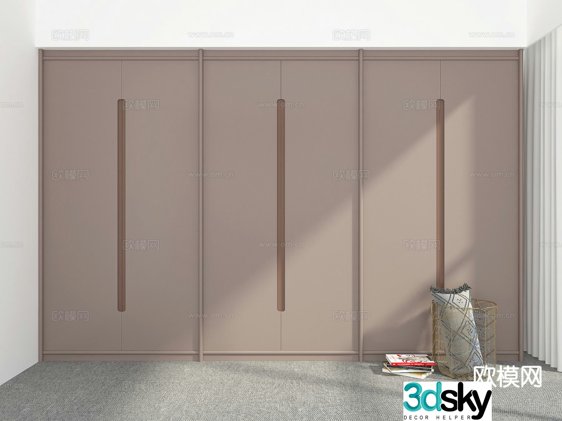 Modern wardrobe 3d model