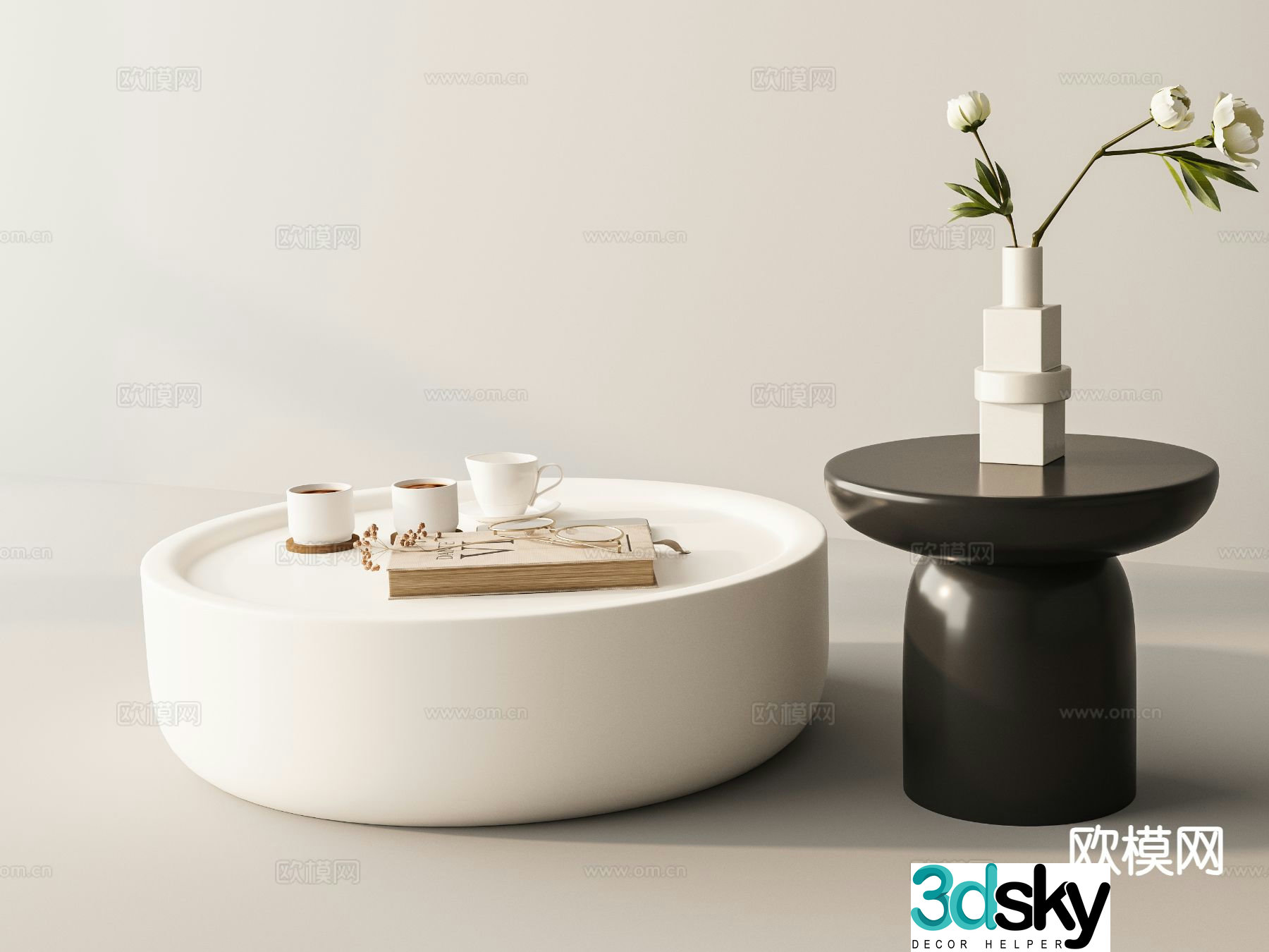 3D model of mother-in-law coffee table