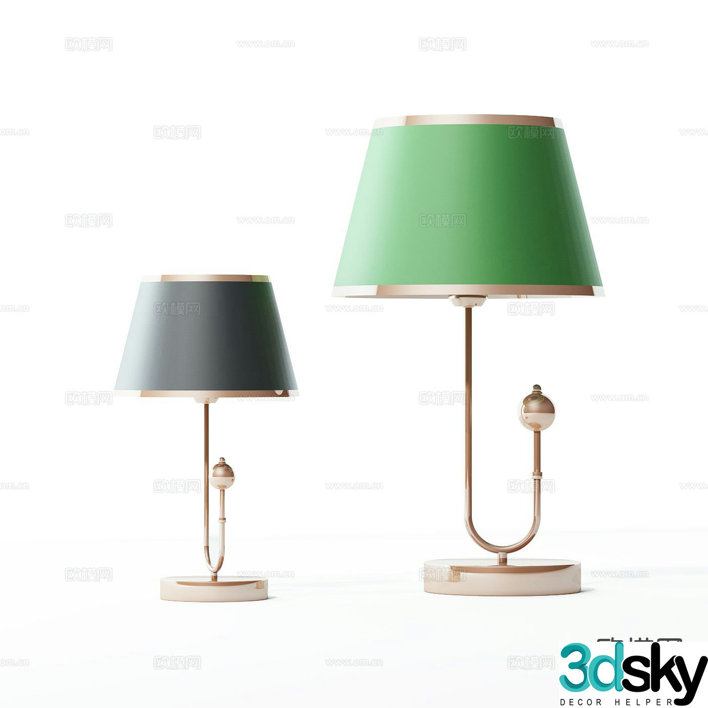 Modern desk lamp 3d model