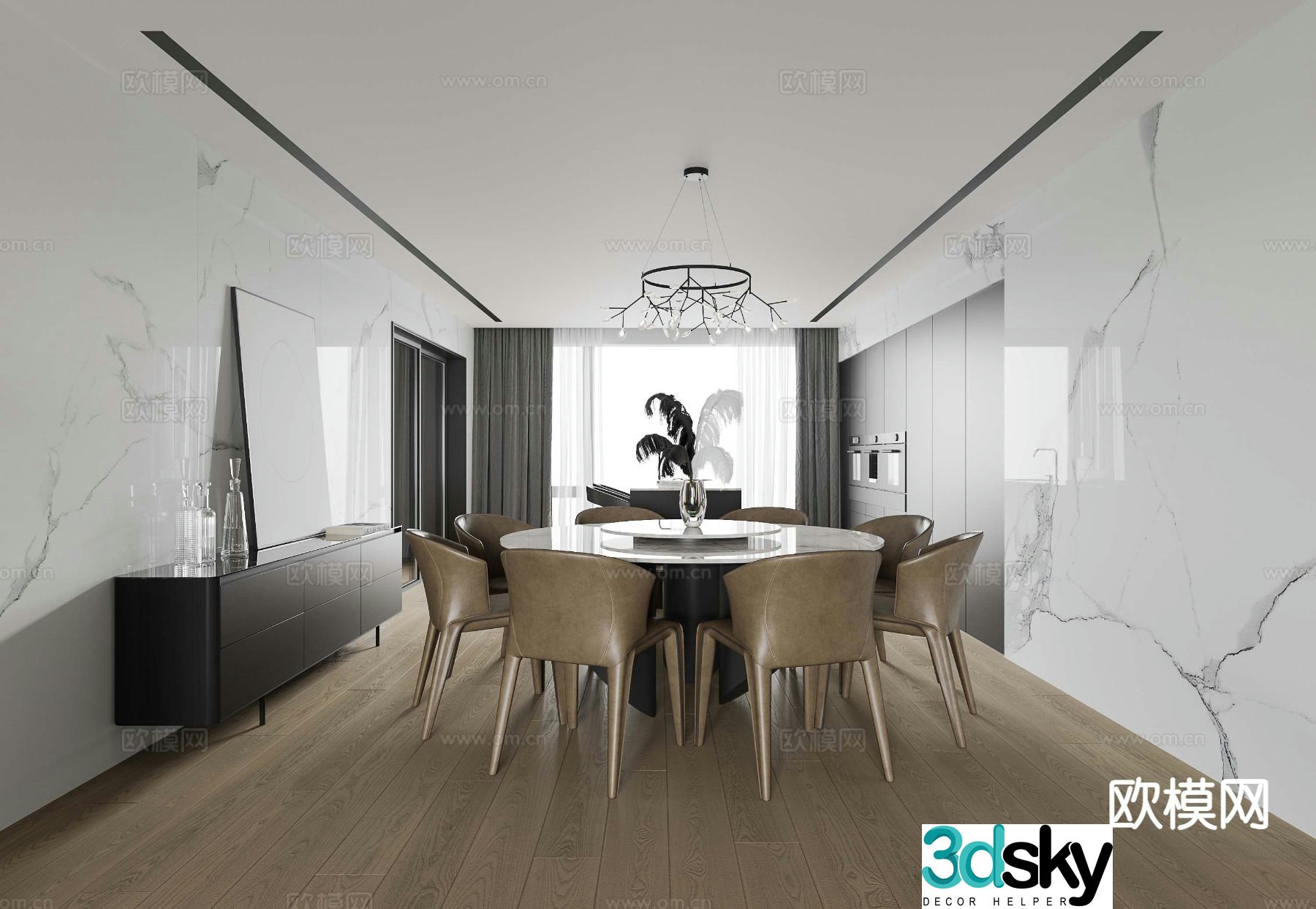 Italian restaurant 3d model
