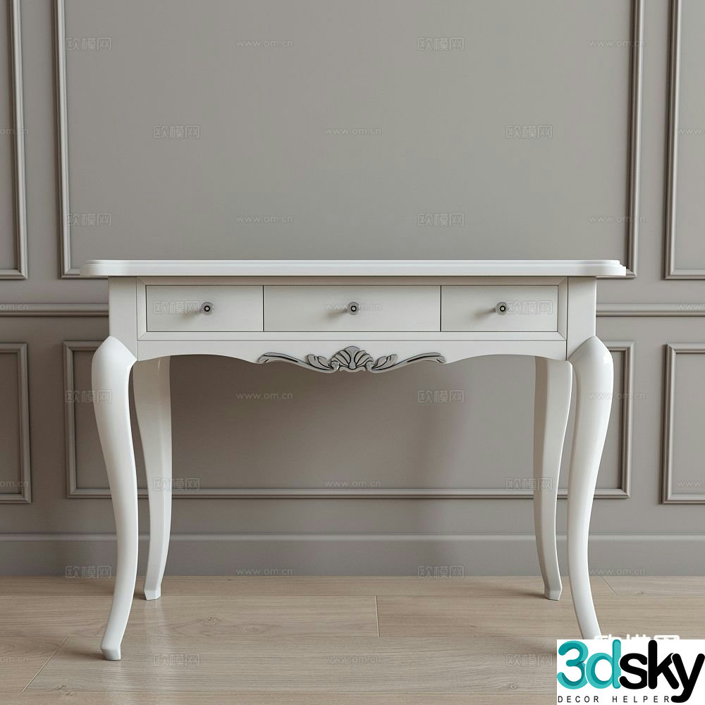 European style end view platform 3D model