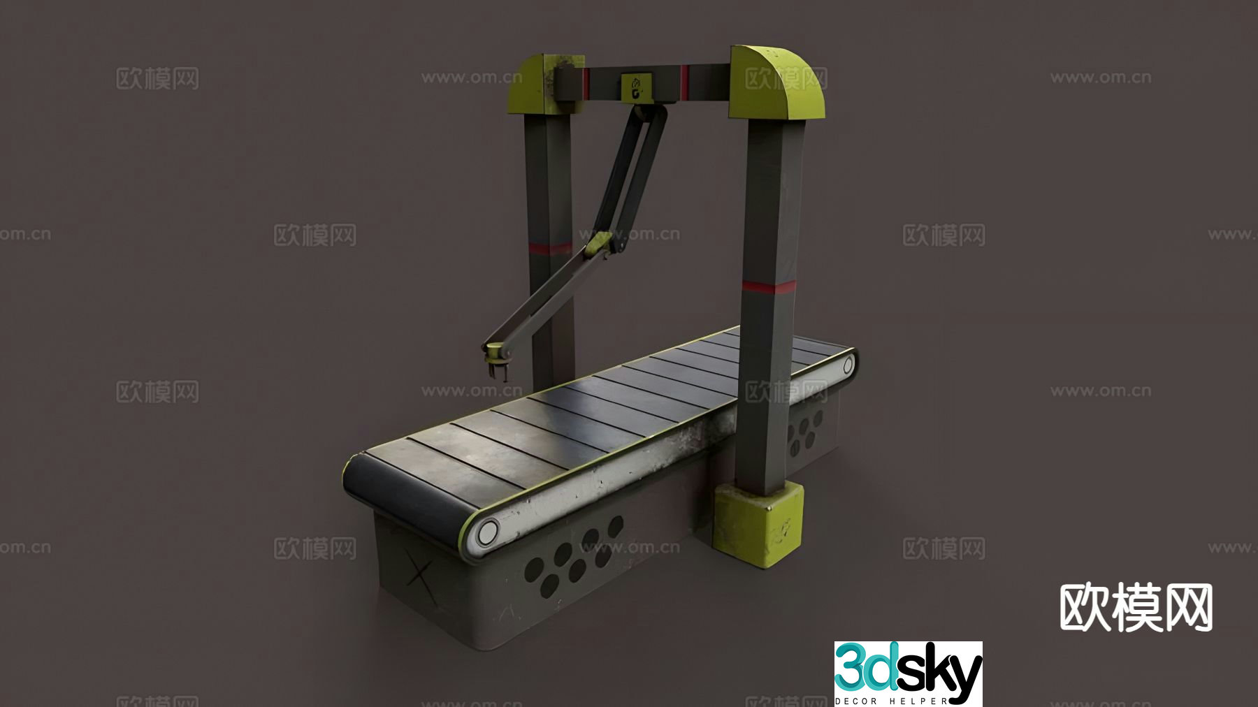 Production line assembly line equipment 3d model