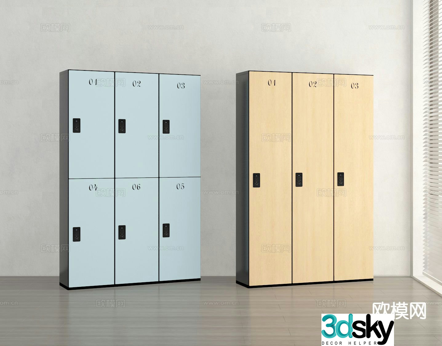 locker locker password locker 3d model
