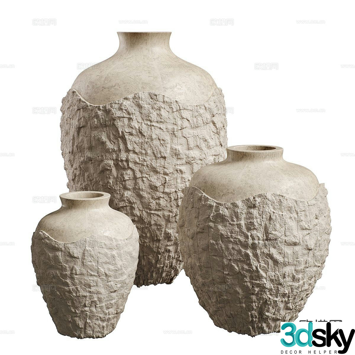 Wabi-sabi pottery pottery 3d model