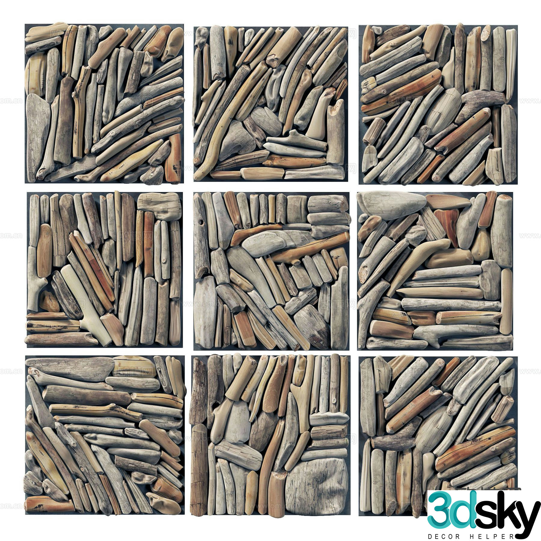 Wall decoration material 3d model
