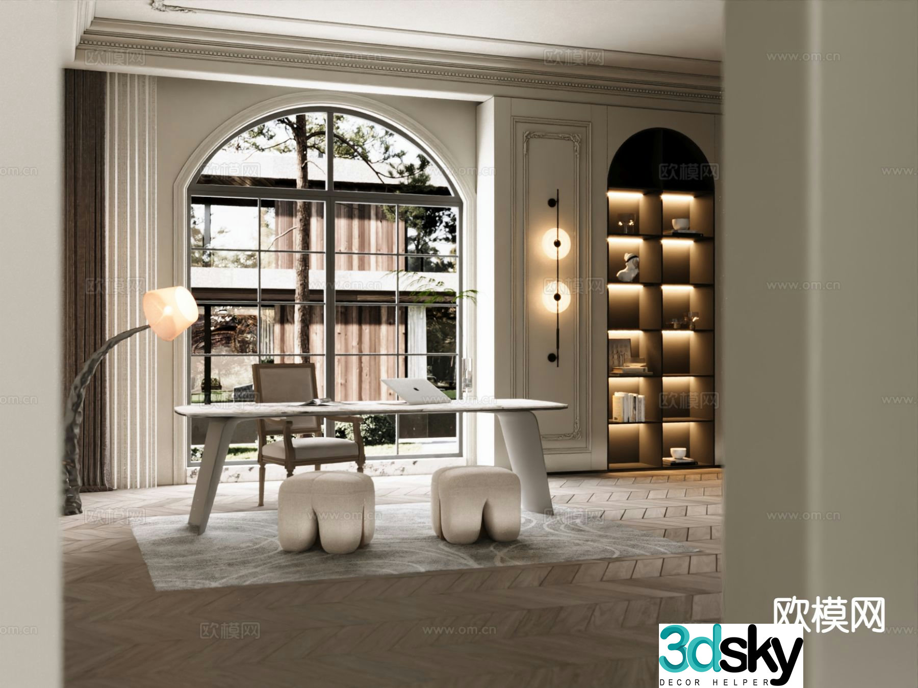 French study 3d model