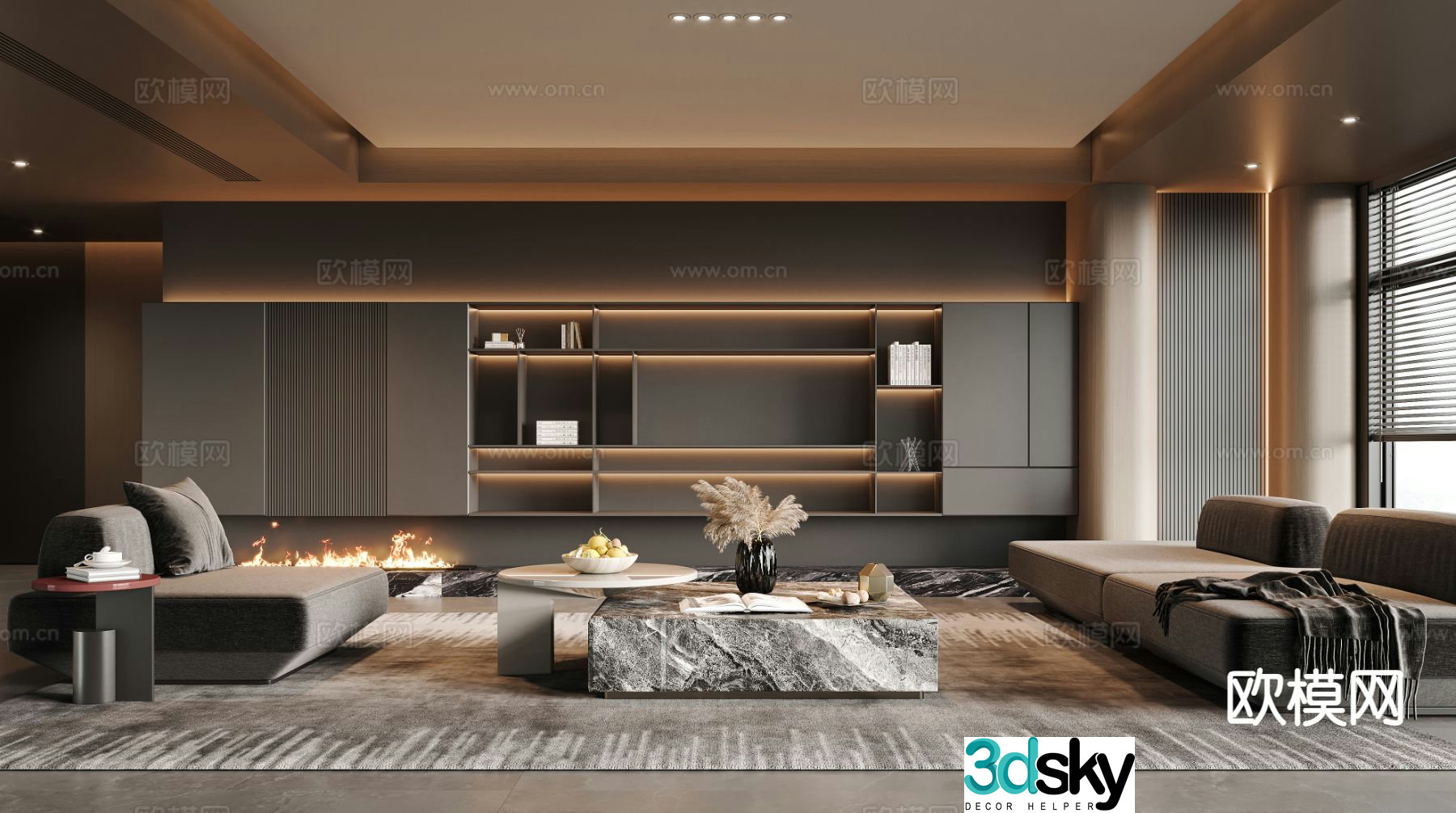 Italian living room 3d model