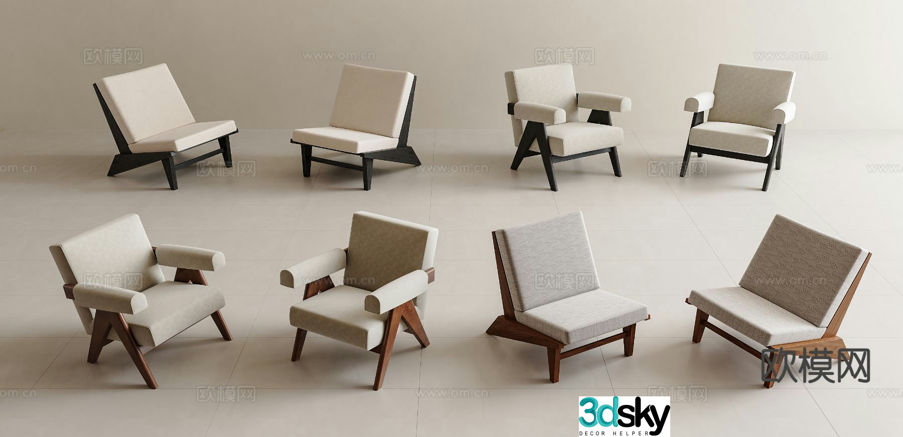 Medieval style leisure chair armchair 3d model