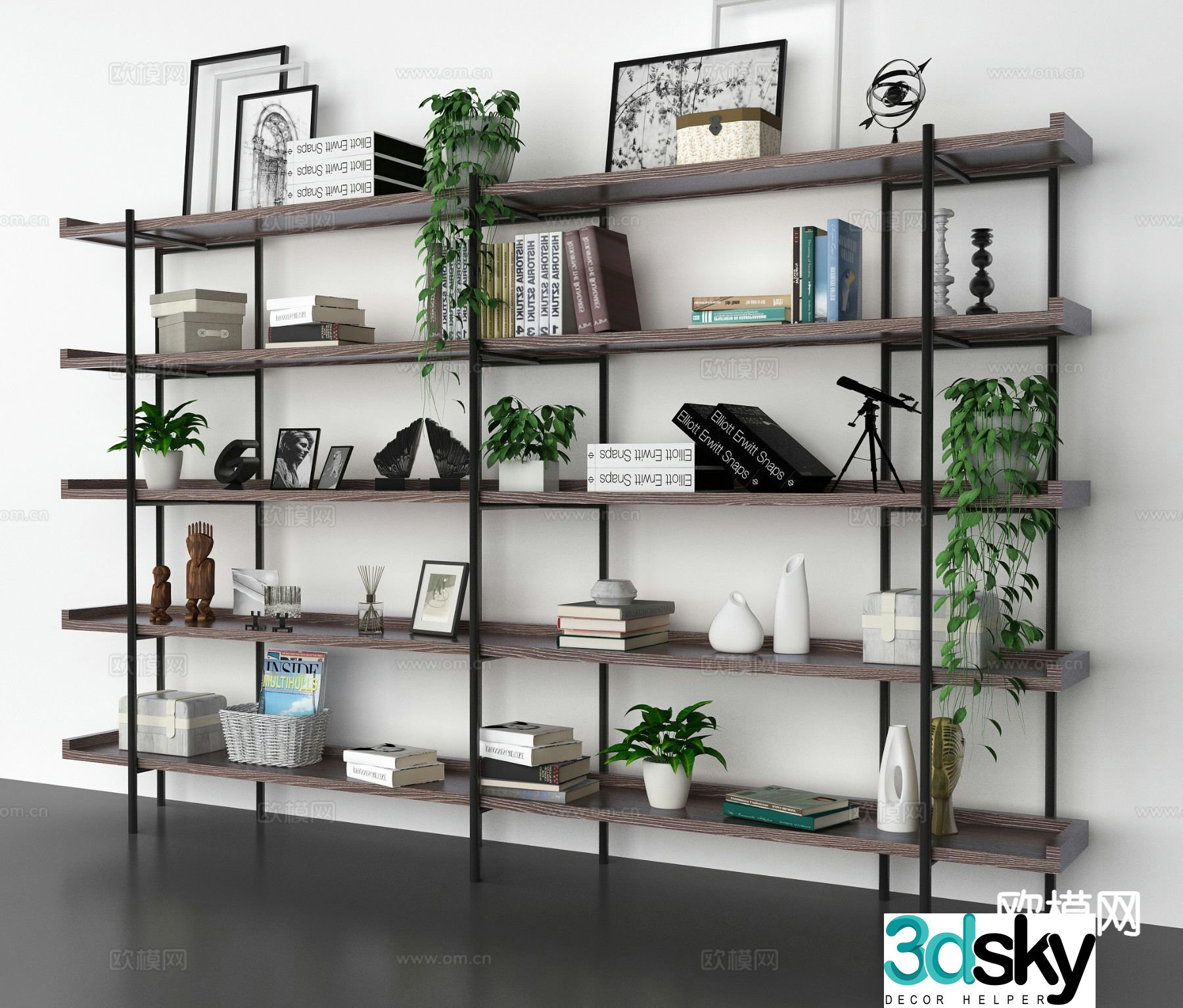 Modern decorative cabinet 3d model