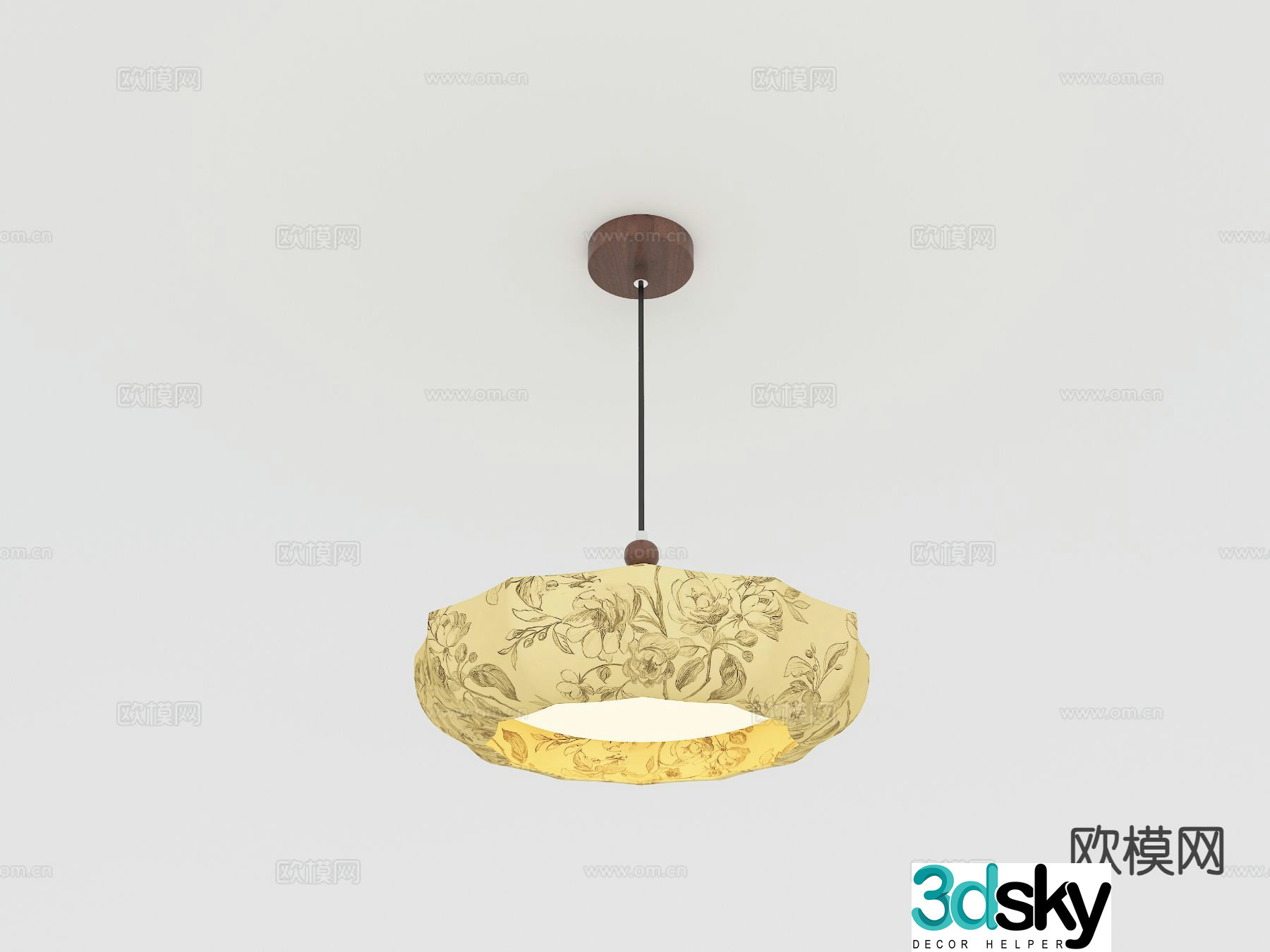 French retro chandelier 3d model