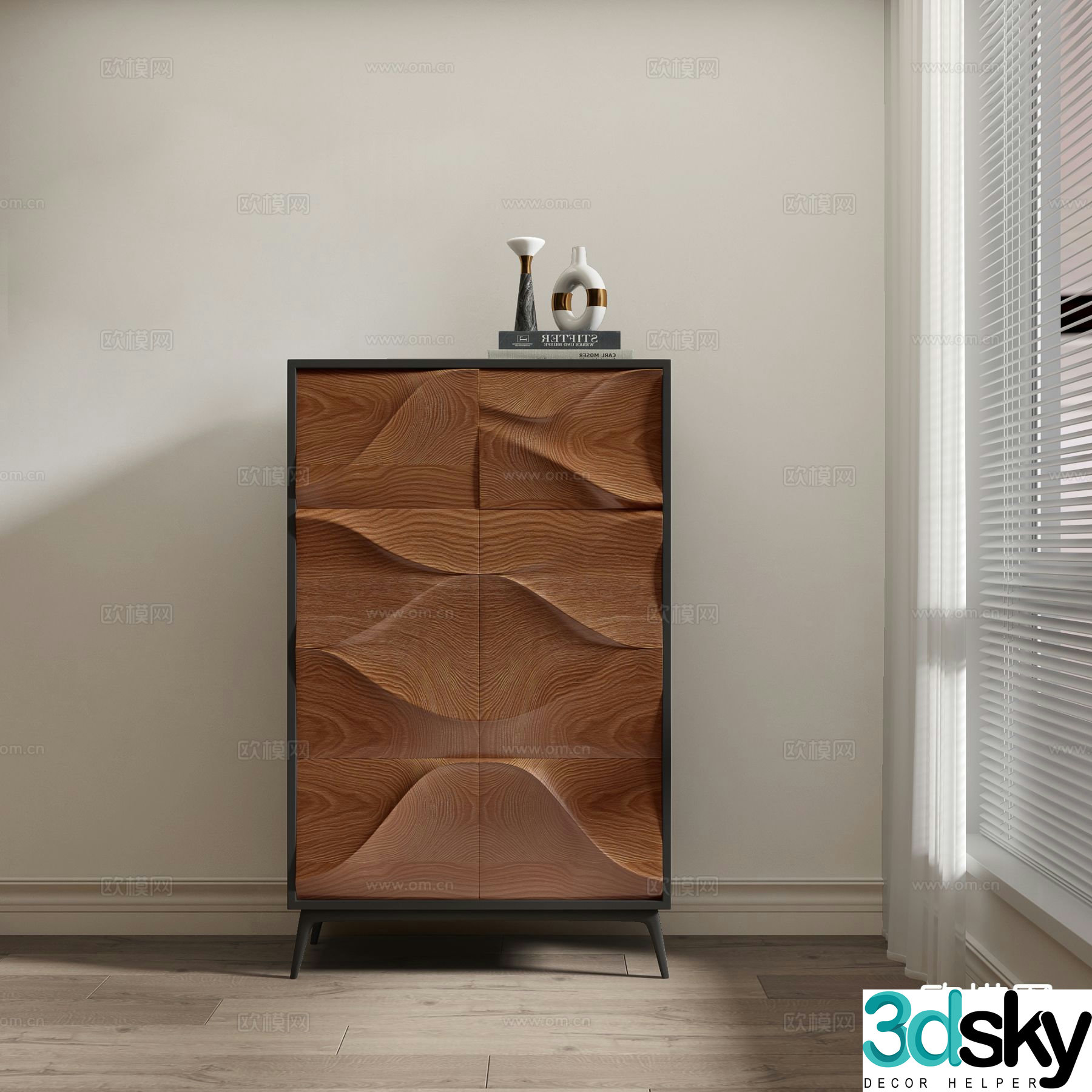 Modern cabinet side cabinet entrance cabinet 3d model
