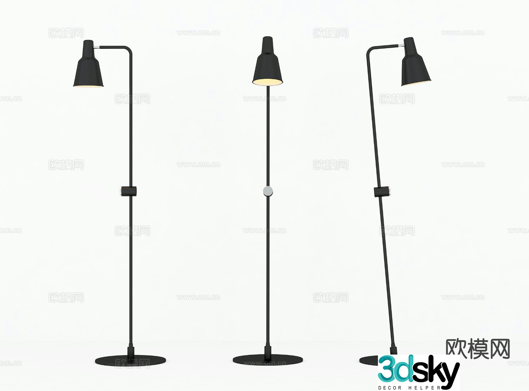 Modern floor lamp 3d model