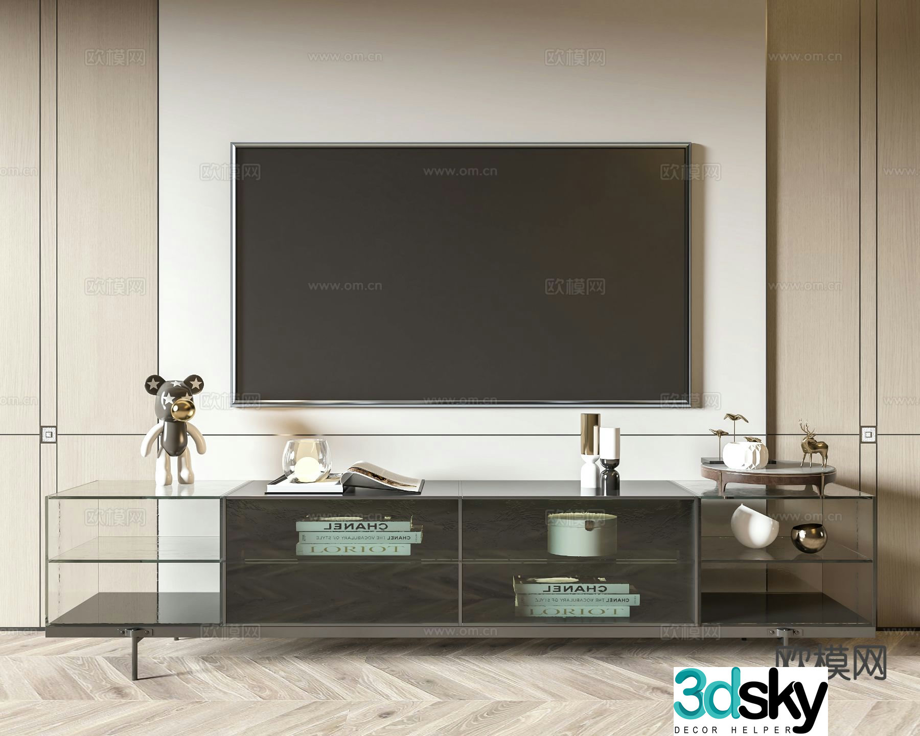 Modern TV cabinet 3d model