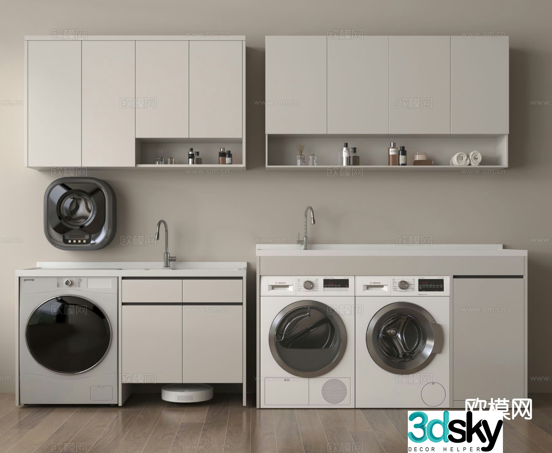 Washing machine cabinet washing machine and dryer all-in-one machine balcony cabinet
