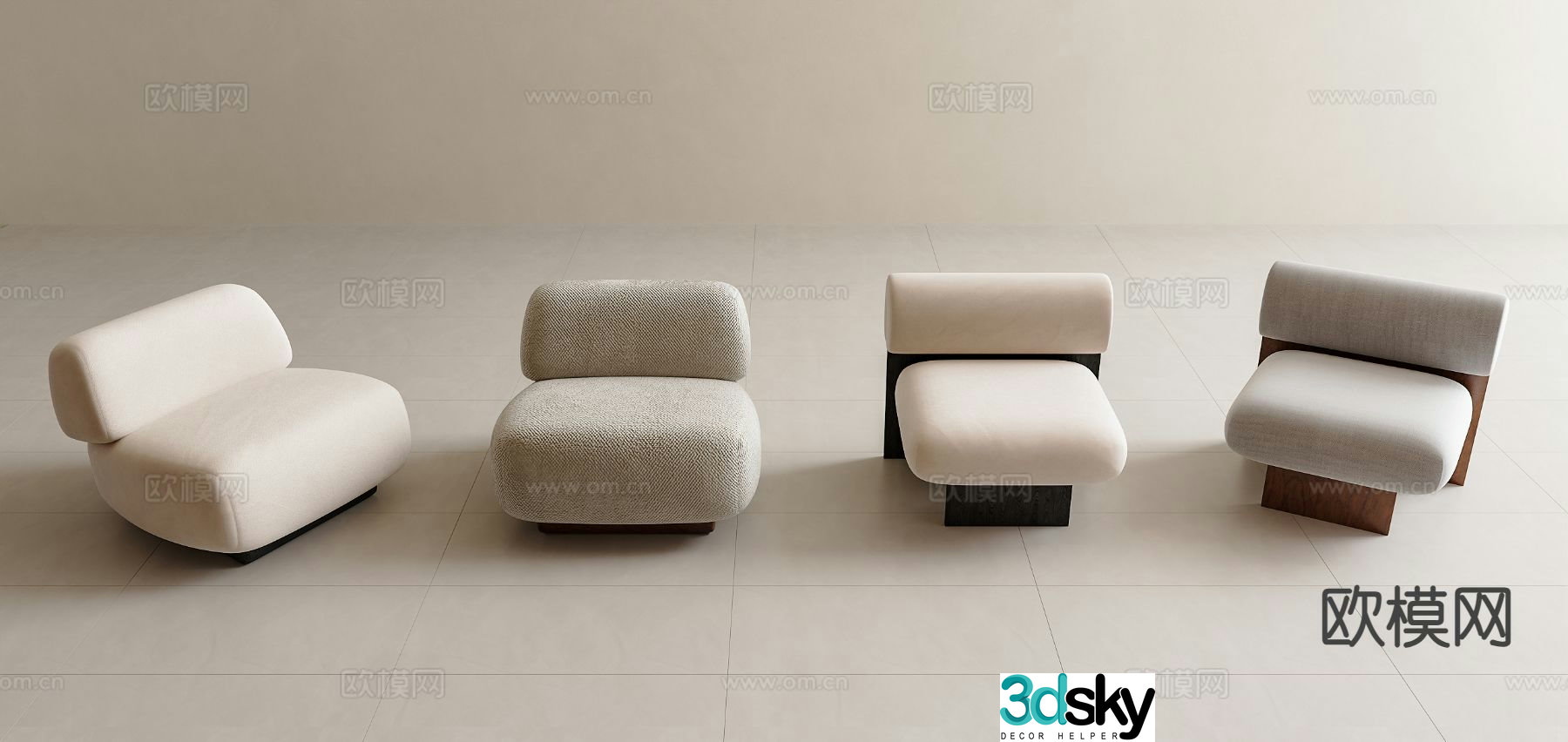 Medieval style single sofa leisure sofa 3d model