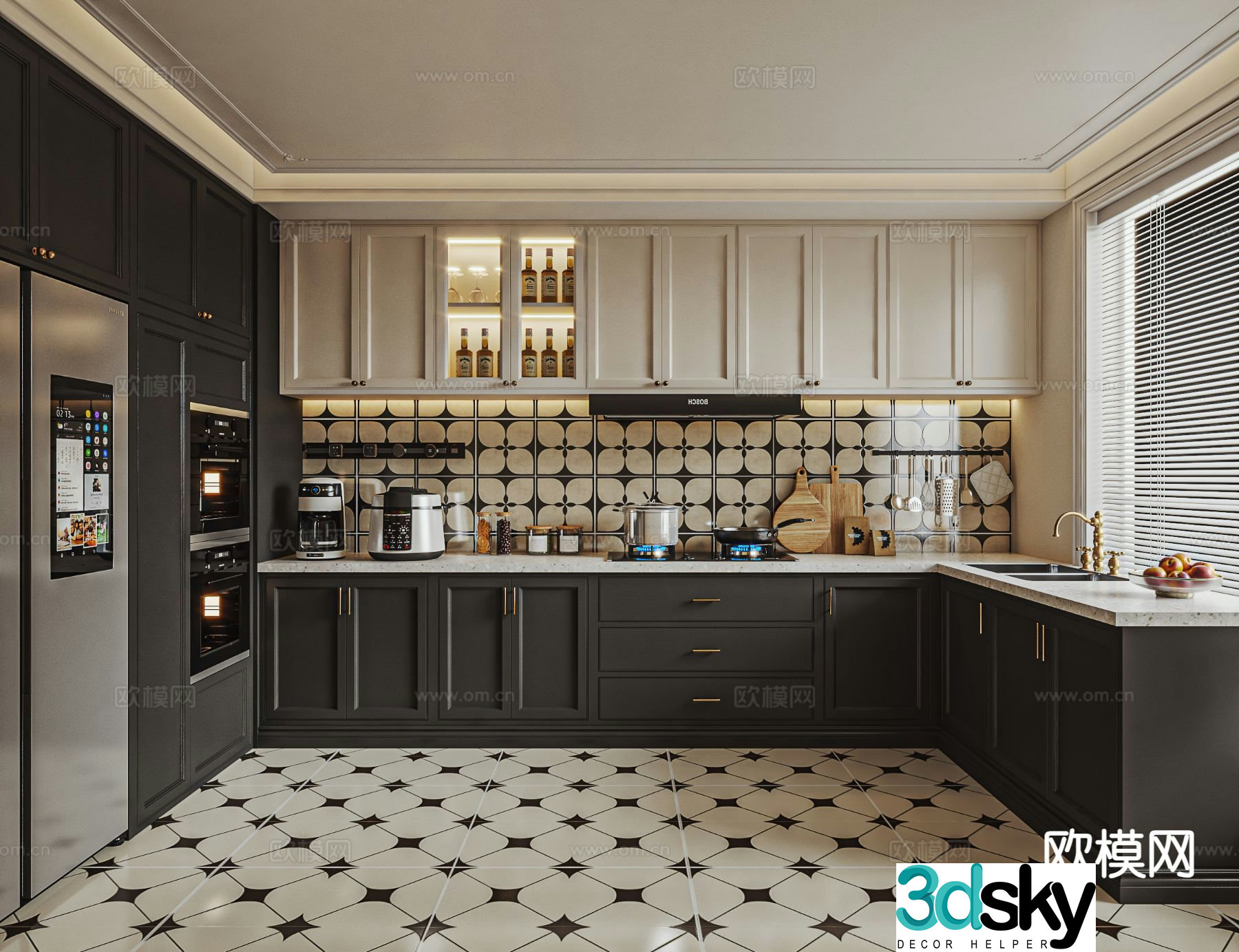 French kitchen 3d model