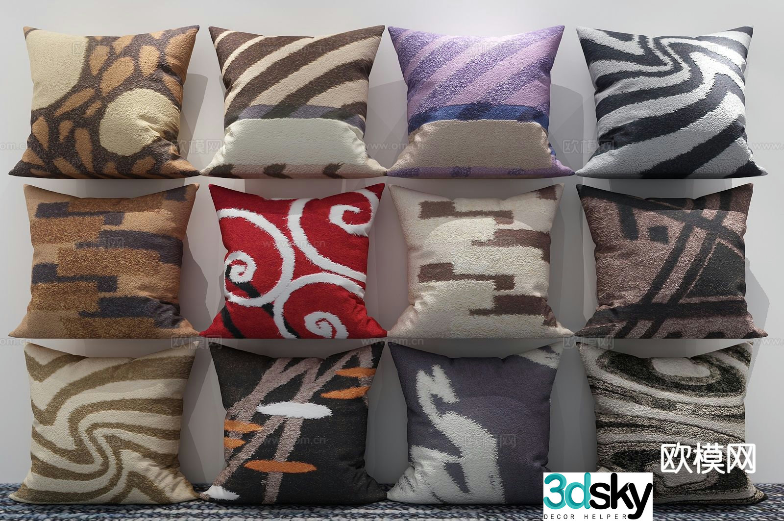 Modern pillow pillow 3d model