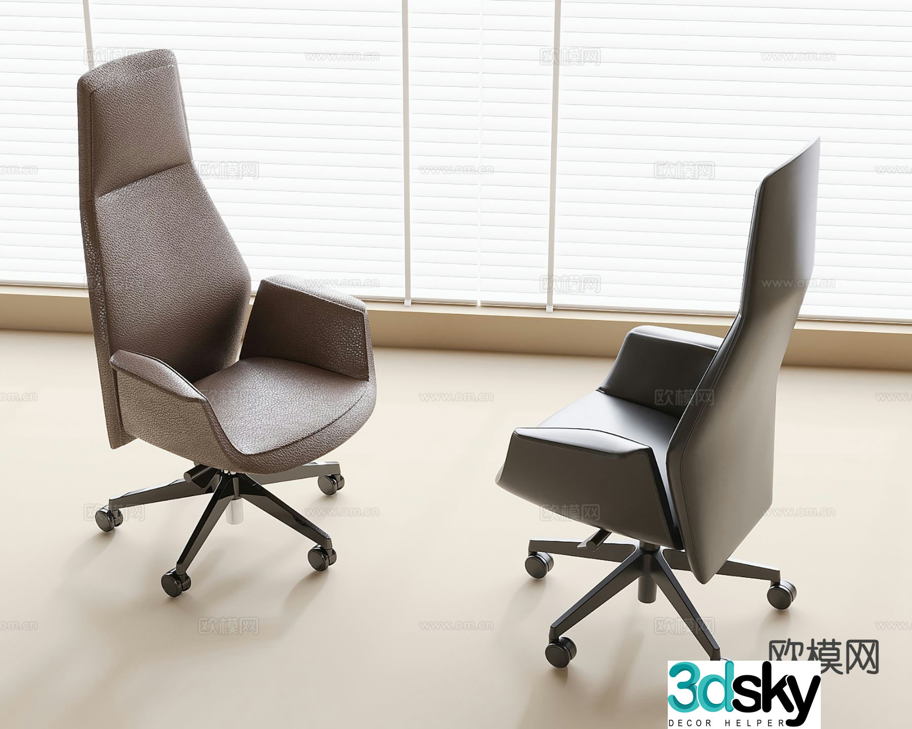 Modern office chair 3d model