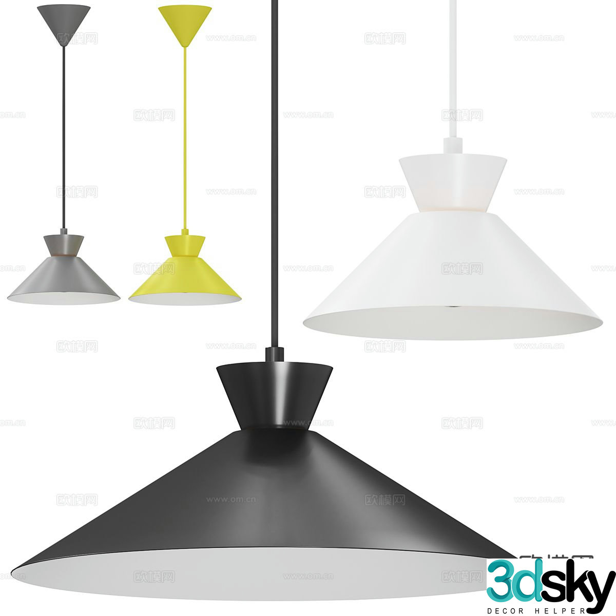 Modern chandelier dining room chandelier 3d model