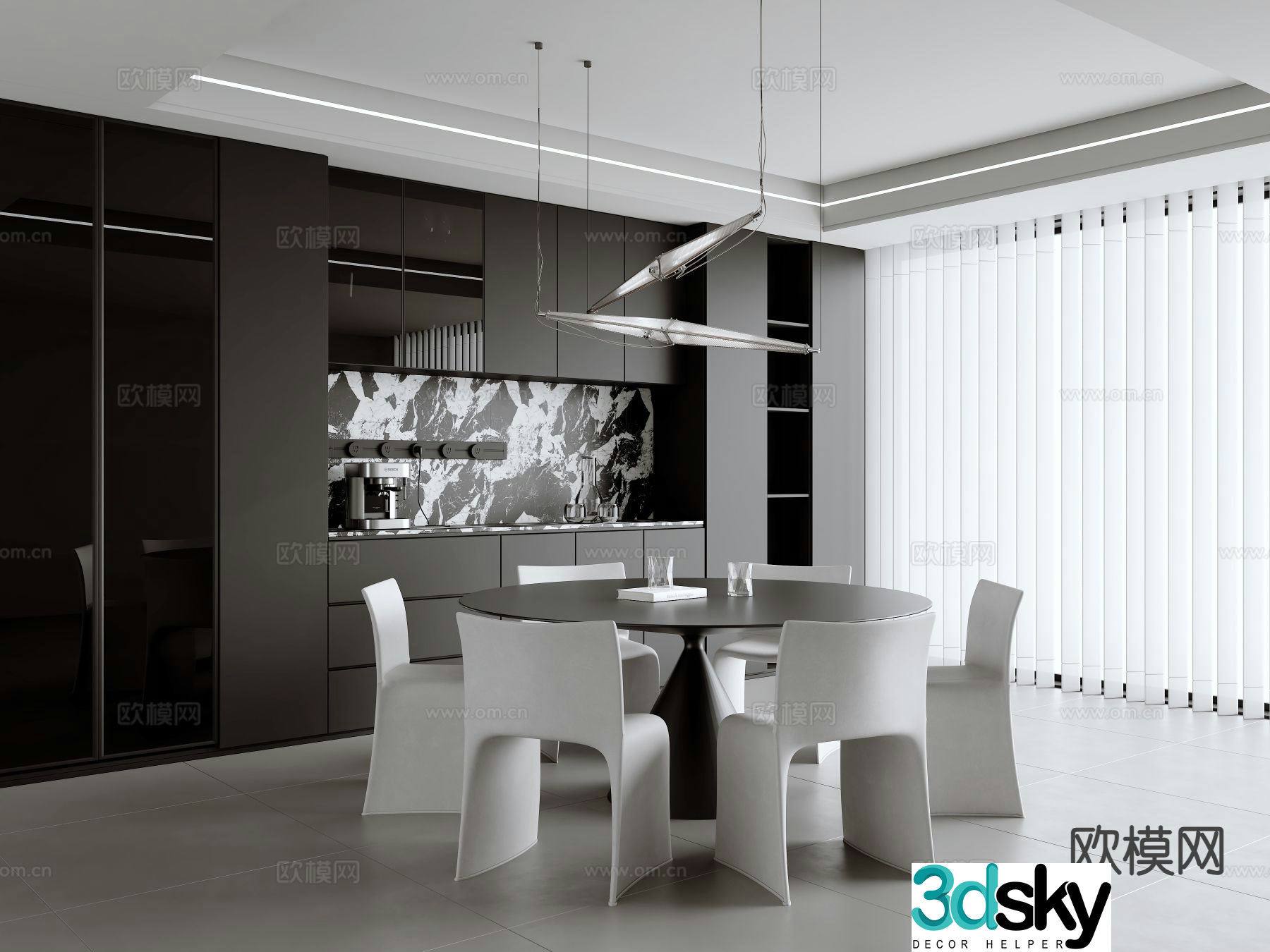 Italian restaurant 3d model