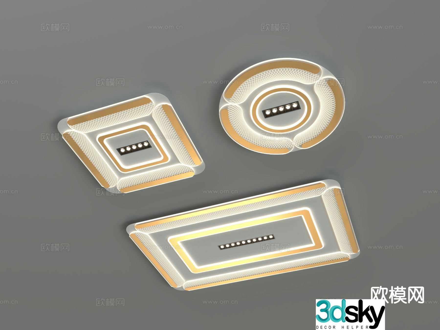 Modern ceiling lamp 3d model