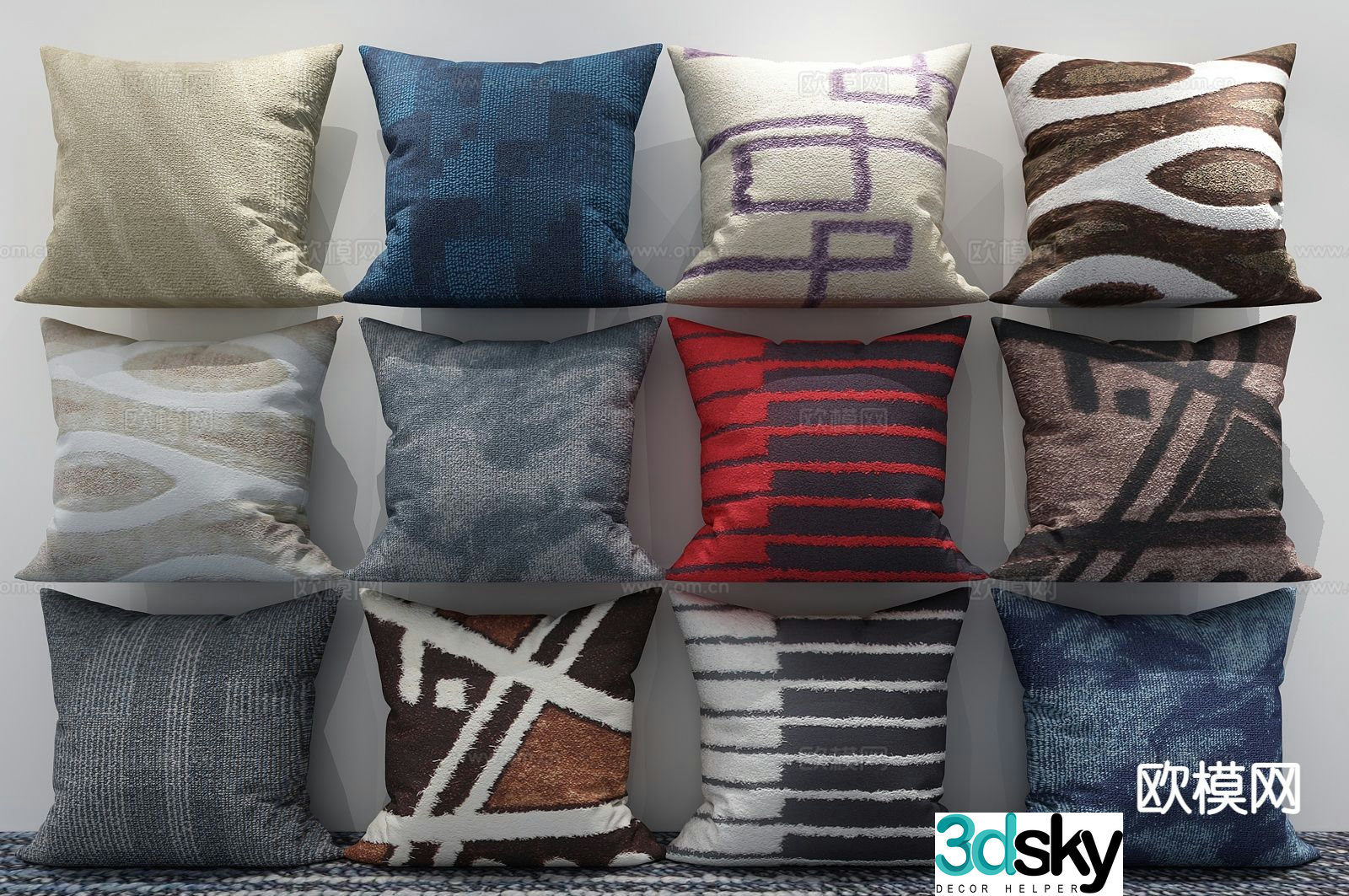 Modern pillow pillow 3d model