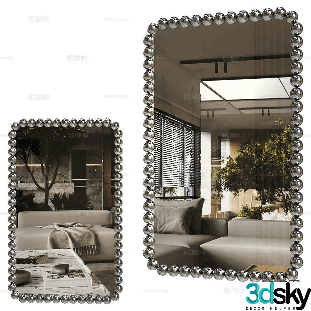 GHIDINI1961 decorative mirror 3d model