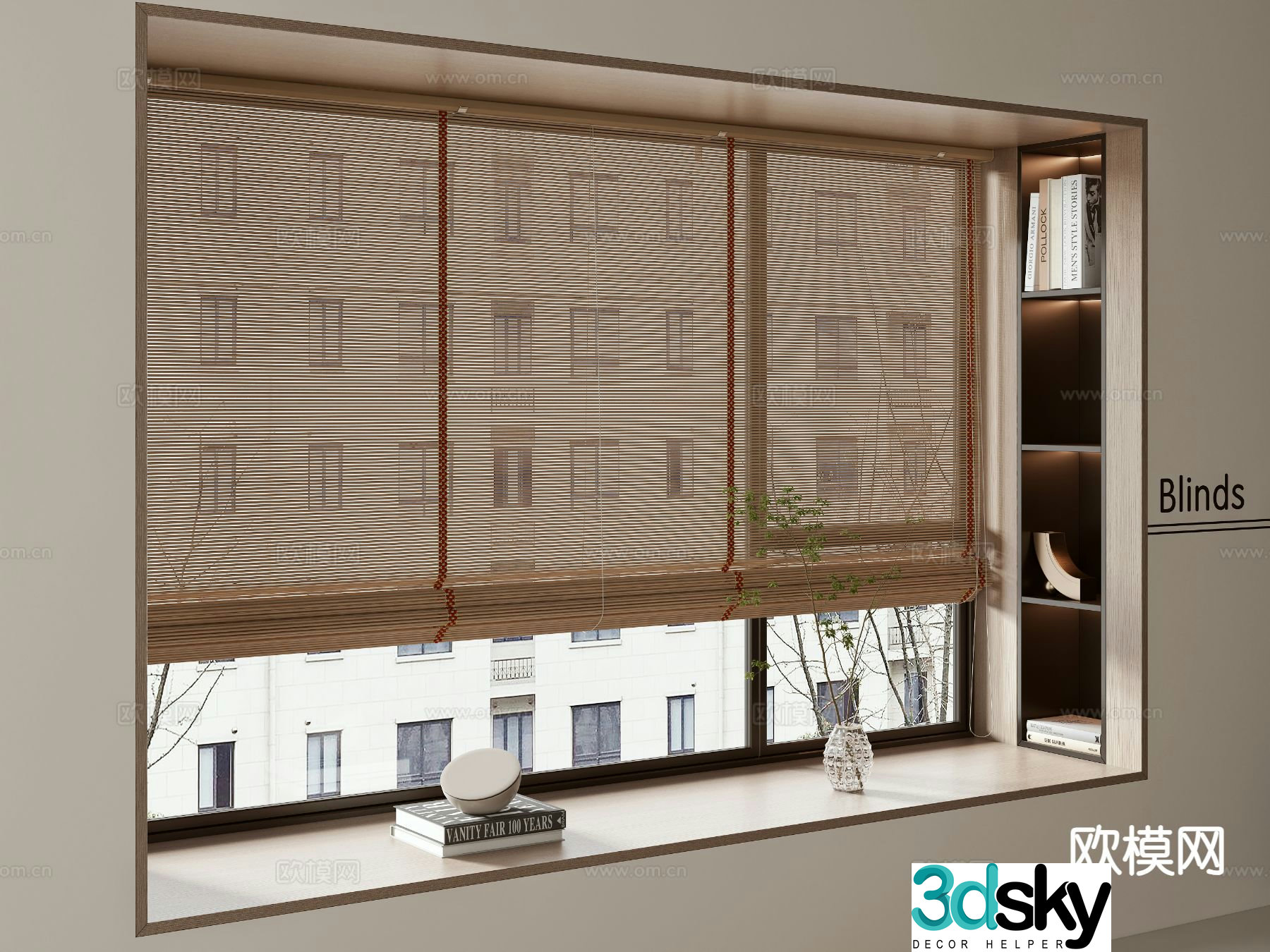 New Chinese Venetian Blinds 3D model