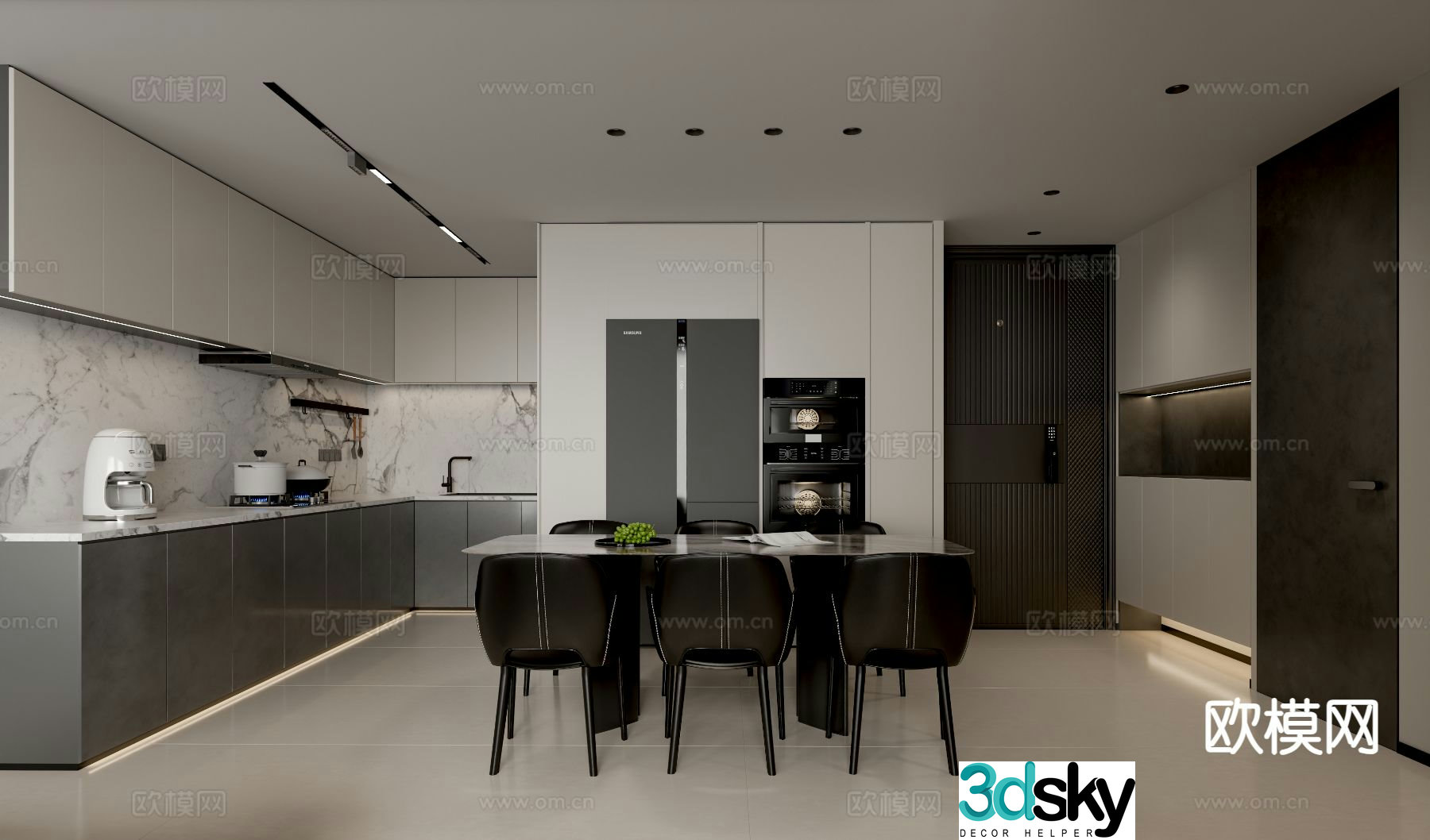 Modern restaurant 3d model