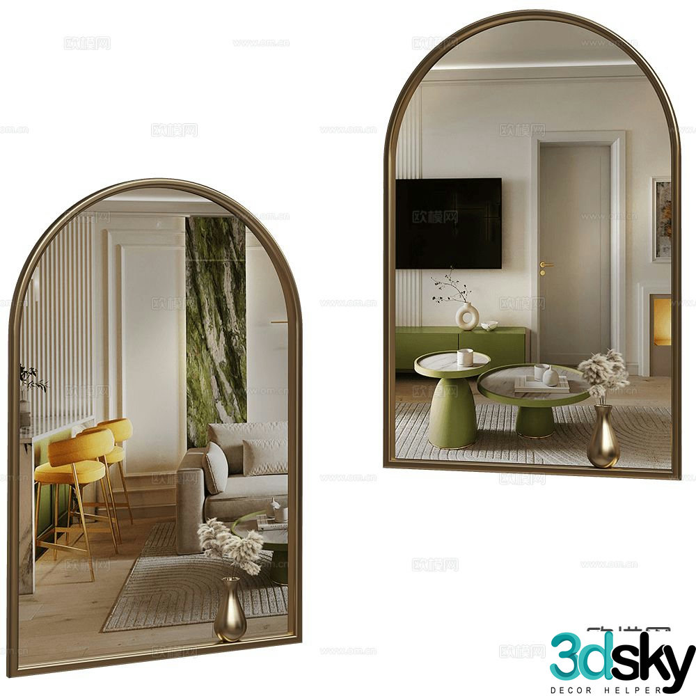GHIDINI1961 decorative mirror 3d model