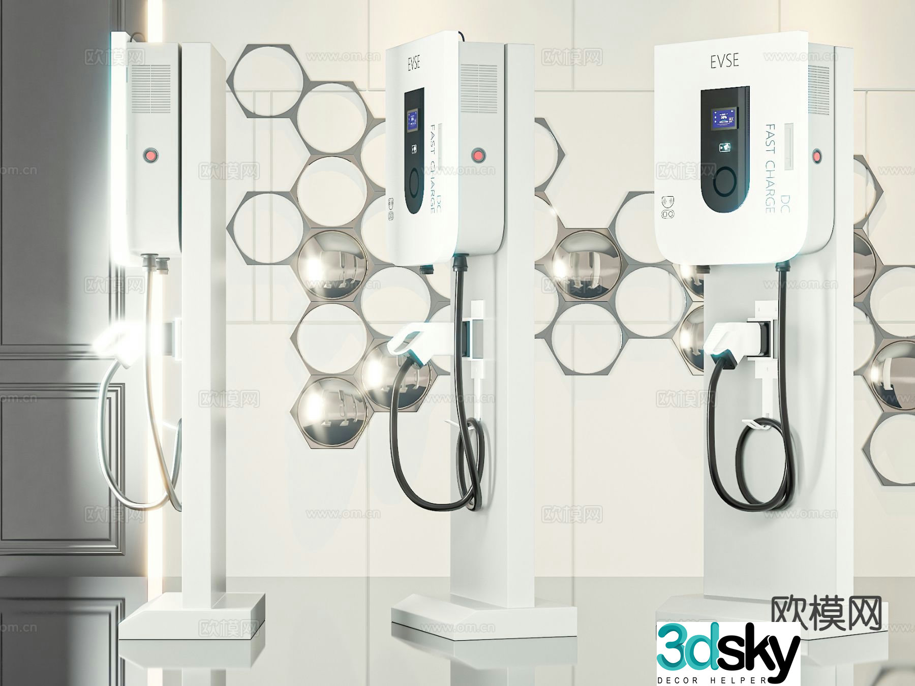 Charging pile 3D model