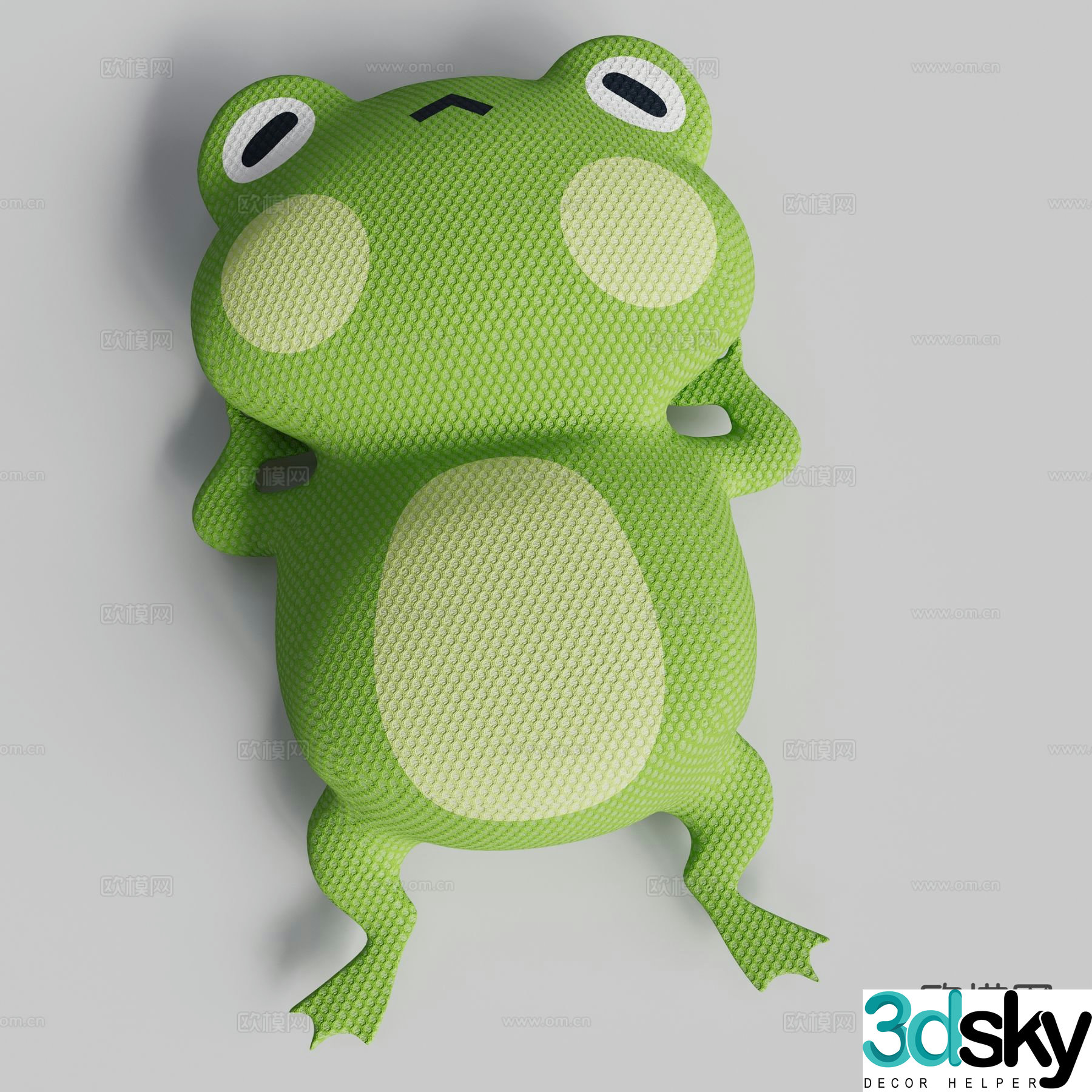mesh doll cartoon frog 3d model