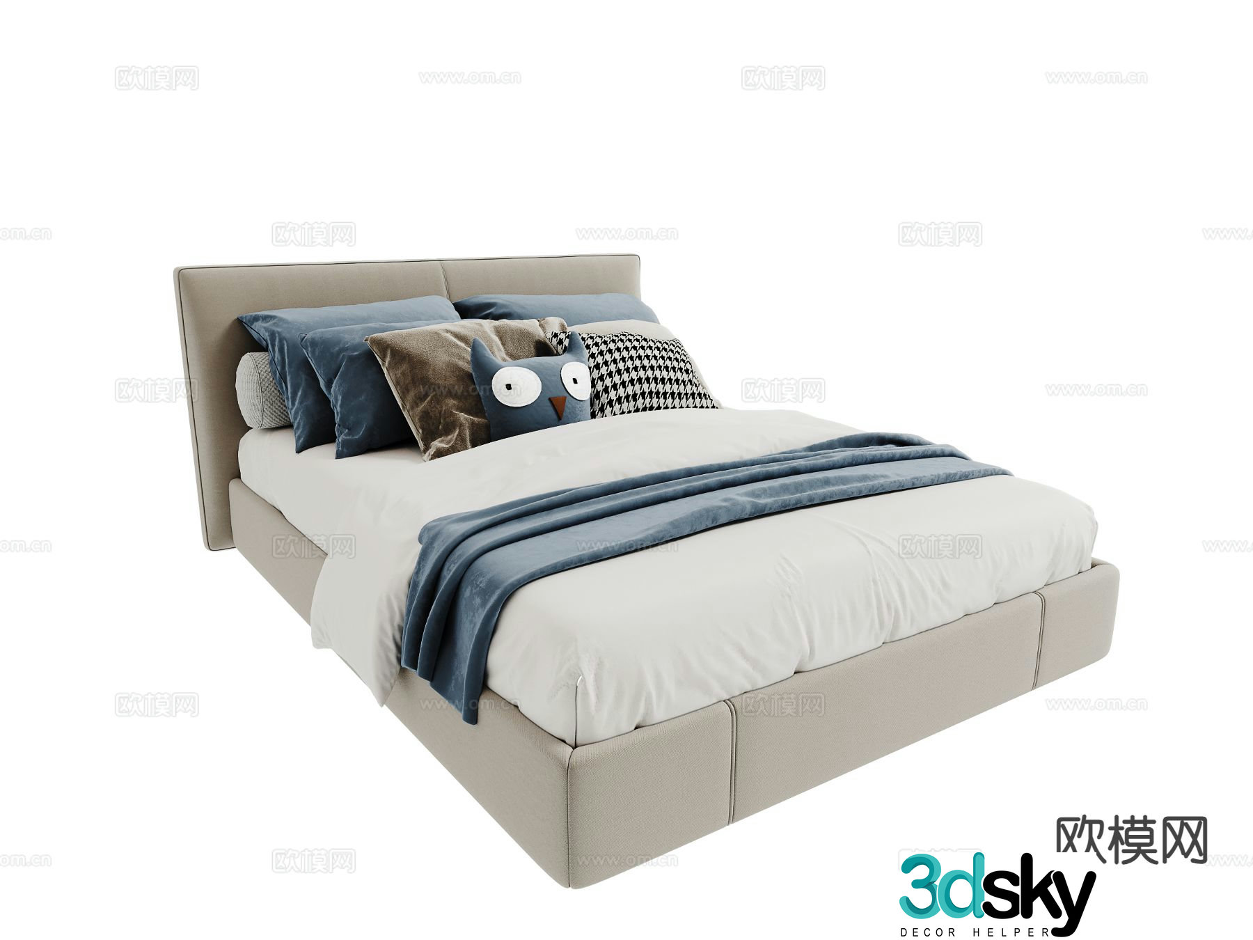Modern boy bed children’s bed 3d model